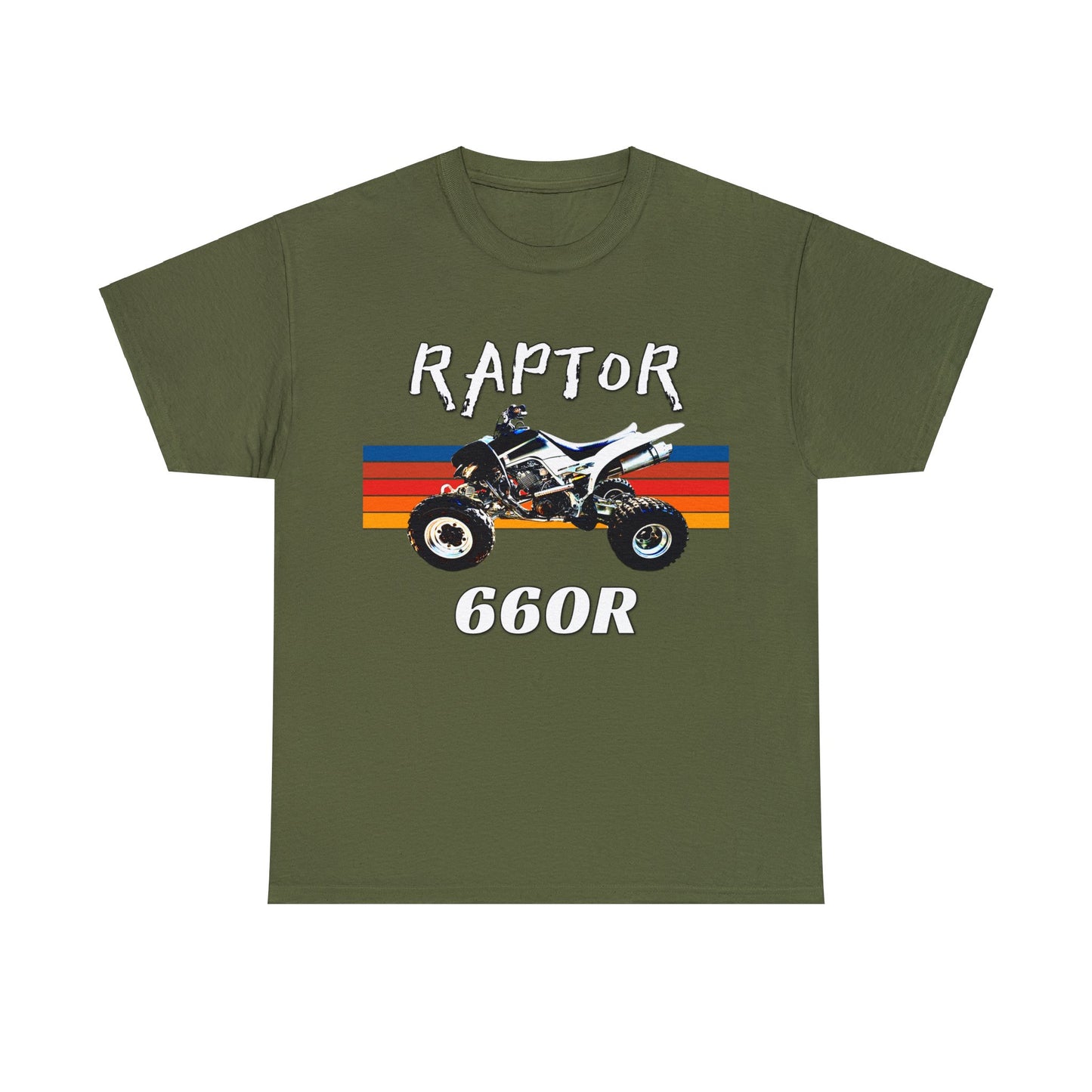 Raptor 660R Quad Bike ATC ATV 4 wheeler Off Road Heavy Cotton Tee