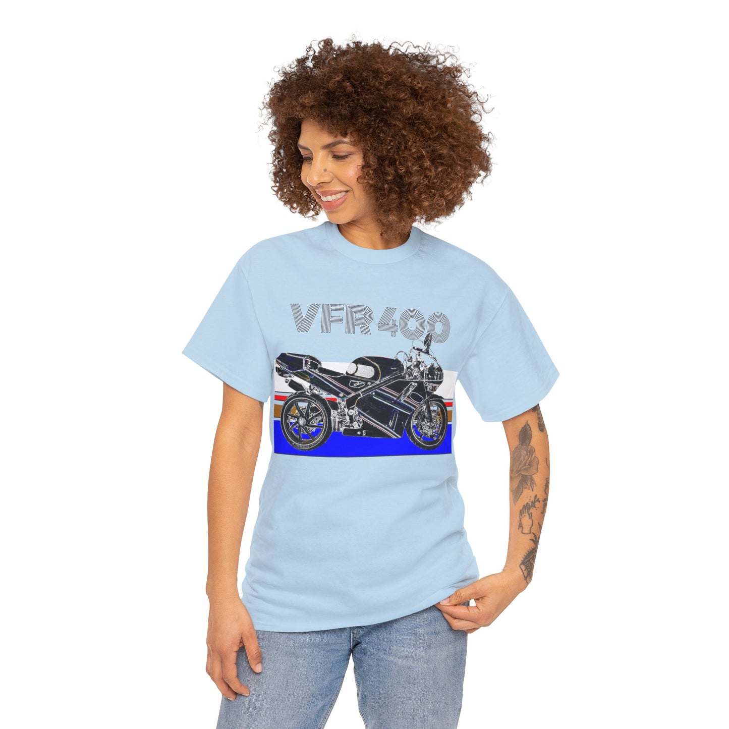 VFR 400 Motorcycle, Street Bike, Street Motorcycle, Sport Bike Heavy Cotton Tee