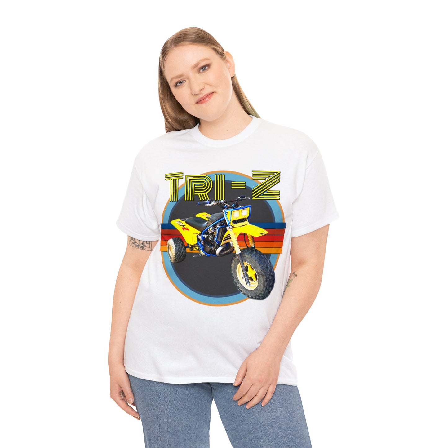 Tri Z Vintage Three Wheeler 3 Wheeler ATC ATV Heavy Cotton Tee