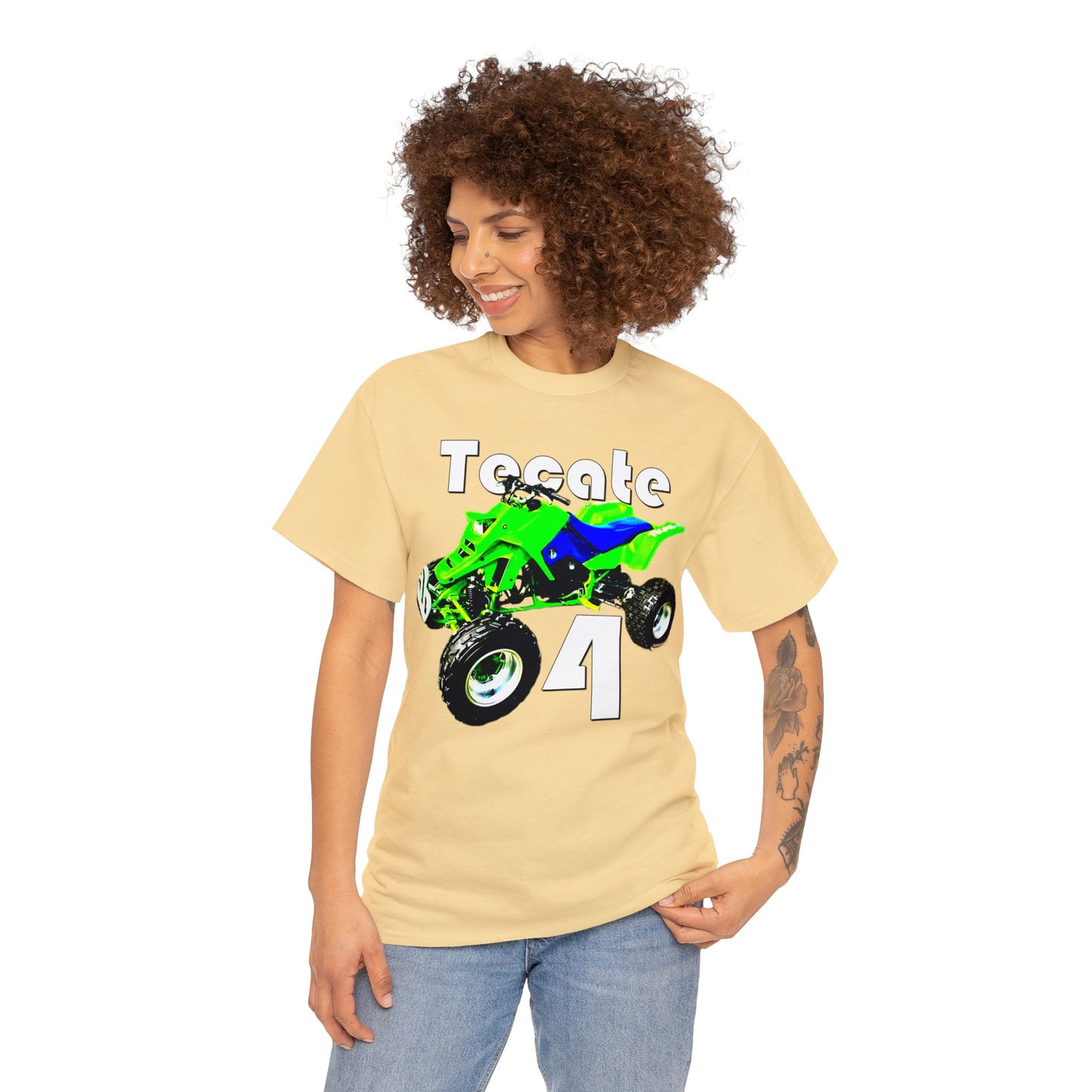 Tecate Vintage Four Wheeler 4 Wheeler ATC ATV Heavy Cotton Tee