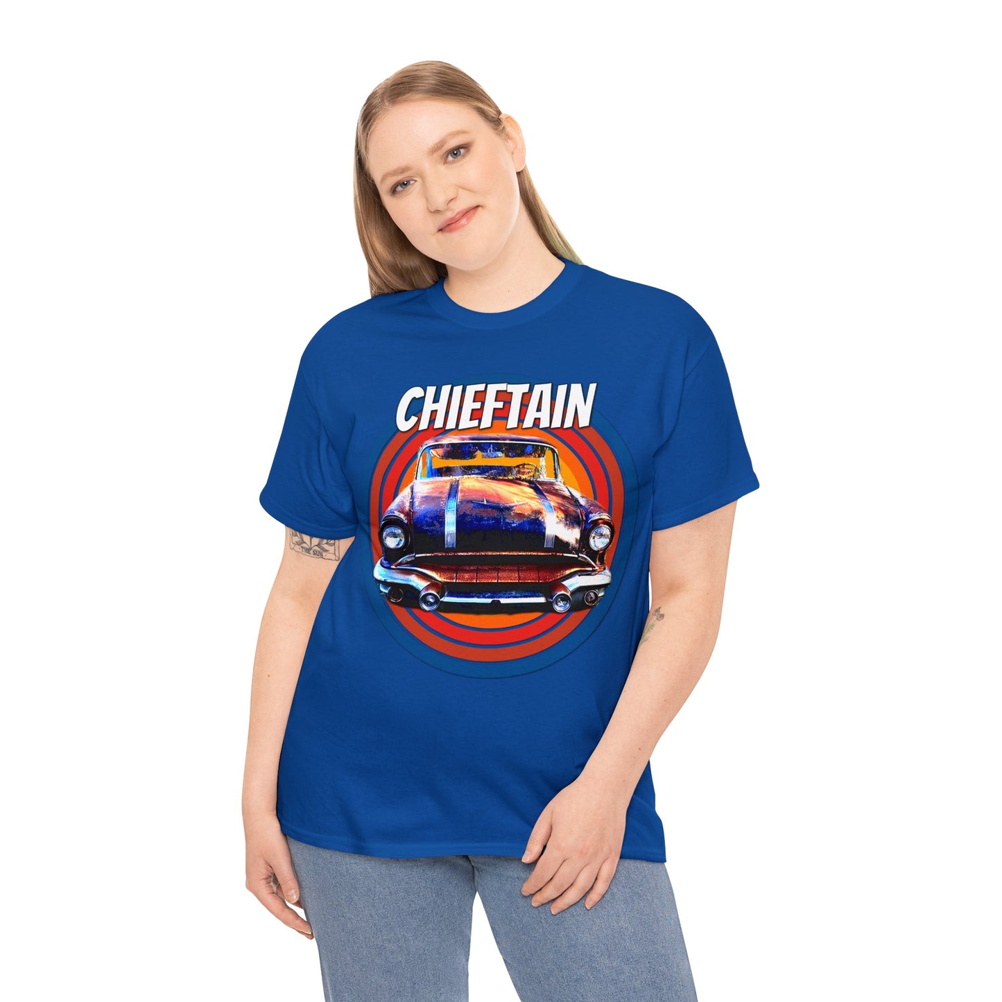 Vintage Chieftain Car, Antique Chieftain American Car Heavy Cotton Tee