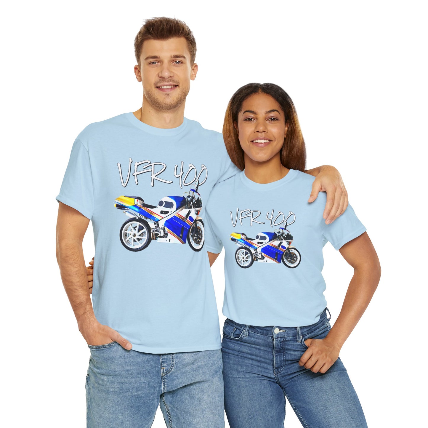 VFR 400 Motorcycle, Street Bike, Street Motorcycle, Sport Bike Heavy Cotton Tee