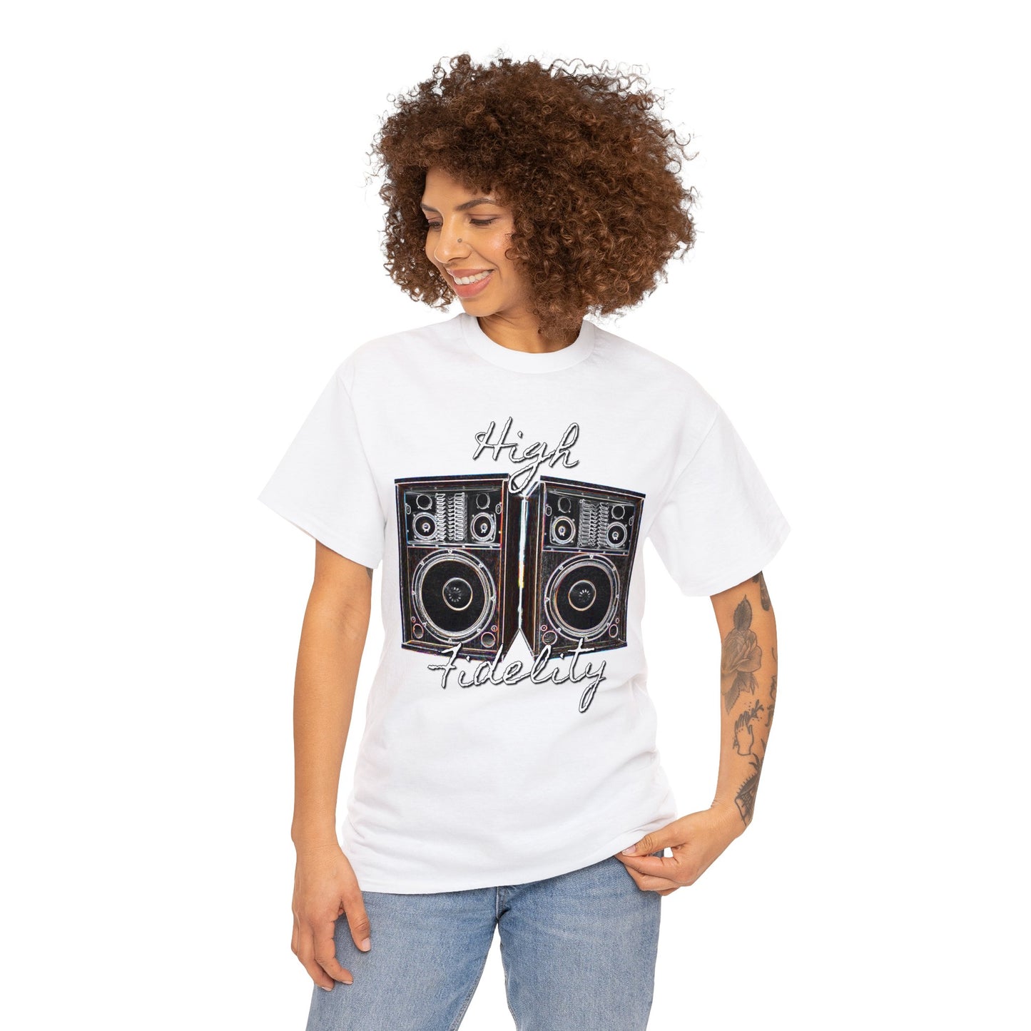 Audiophile, Vintage Stereo Speakers, High Fidelity, Lover of Music, Vintage Heavy Cotton Tee