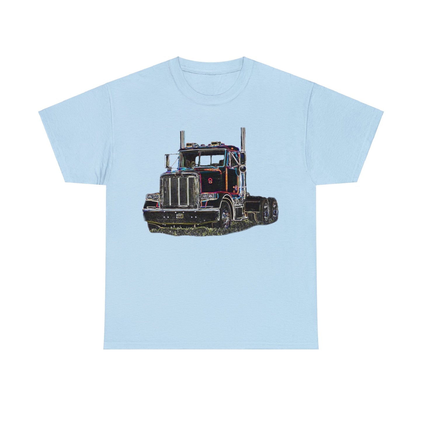 Pete Truck, Bobtail Truck, Trucker Gift, 18 Wheeler Heavy Cotton Tee