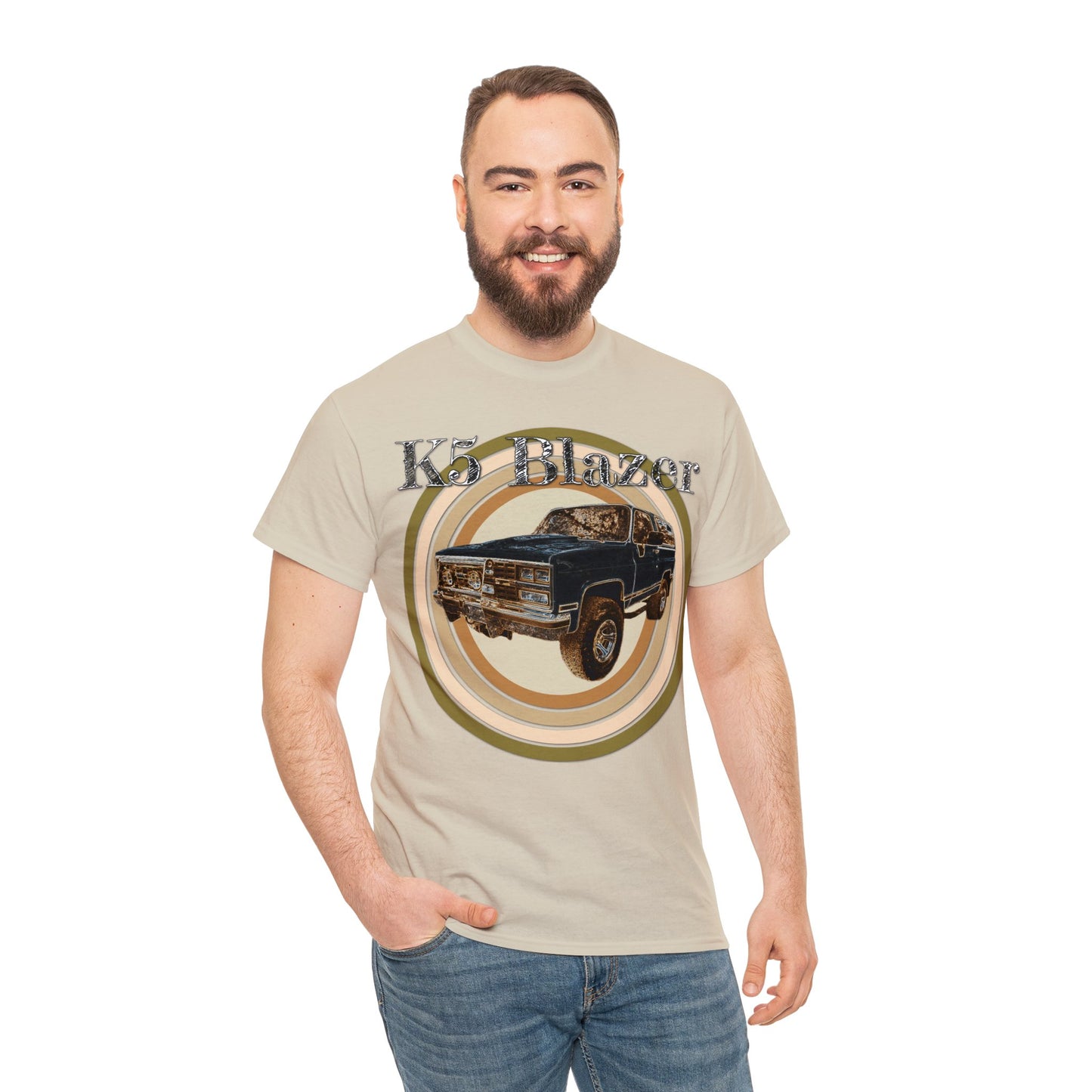 K5 Blazer Truck, 4x4 Truck, Vintage Blazer, Retro Blazer Car Heavy Cotton Tee