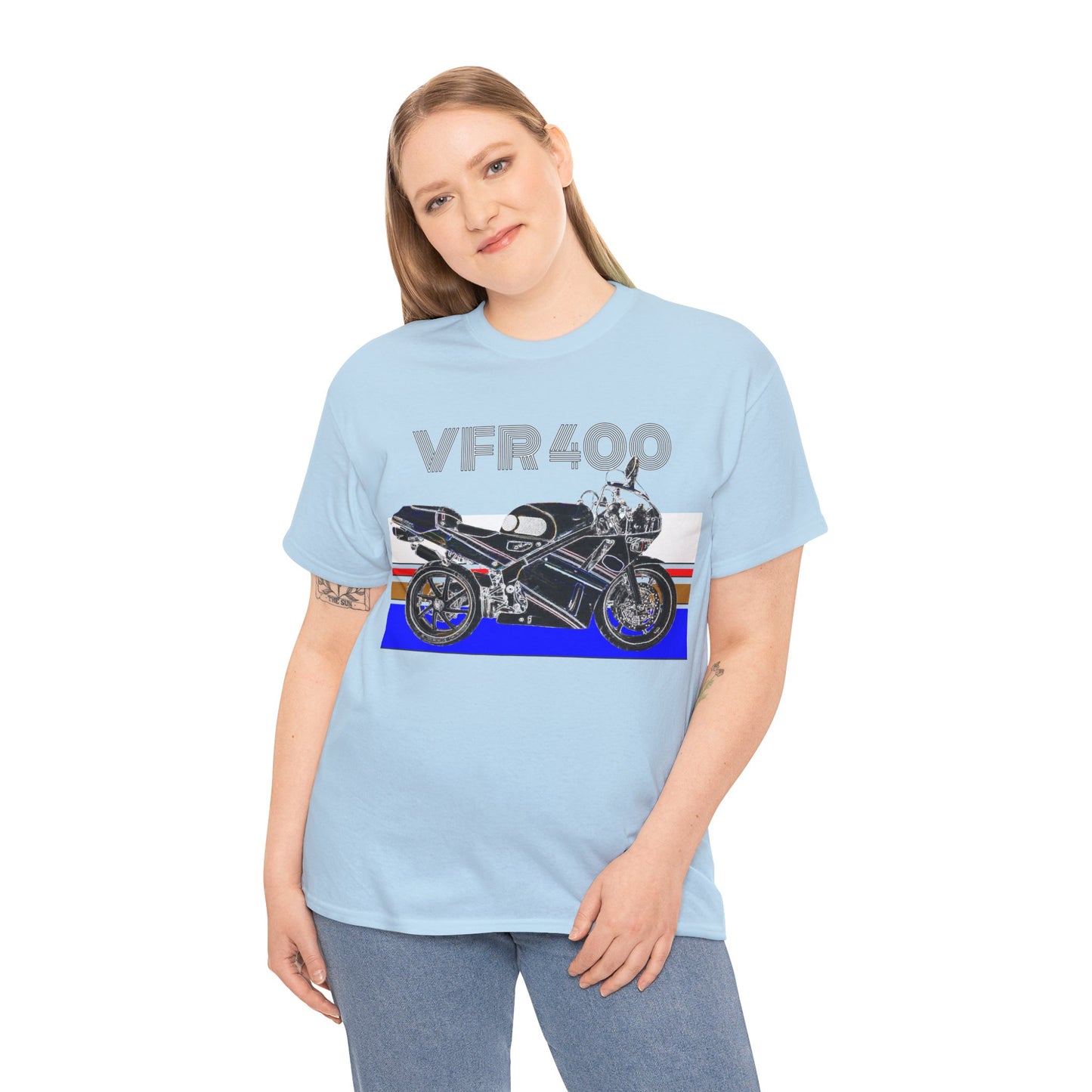 VFR 400 Motorcycle, Street Bike, Street Motorcycle, Sport Bike Heavy Cotton Tee