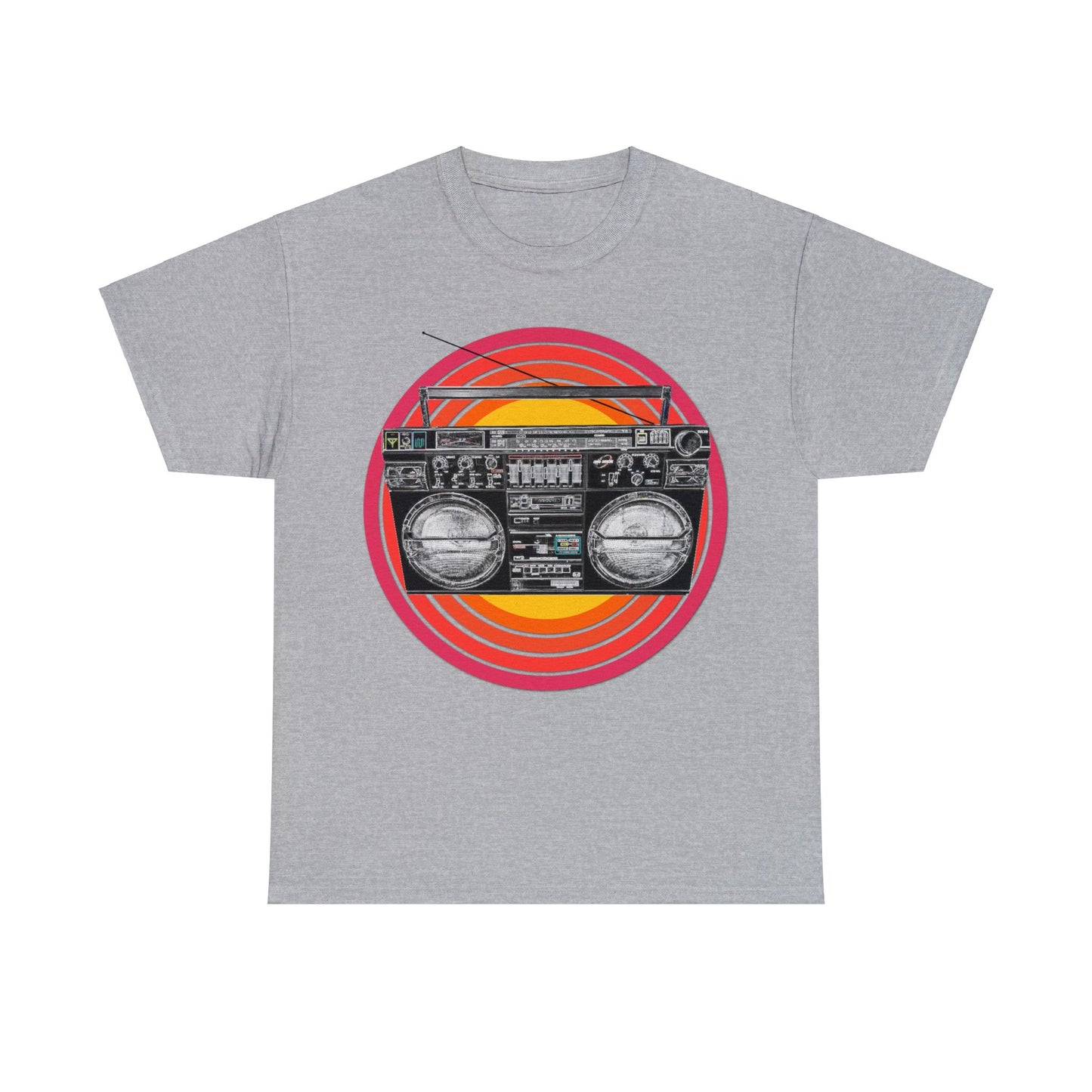 Jambox, Boom Box, Ghetto Blaster, Radio, Tape Player Heavy Cotton Tee