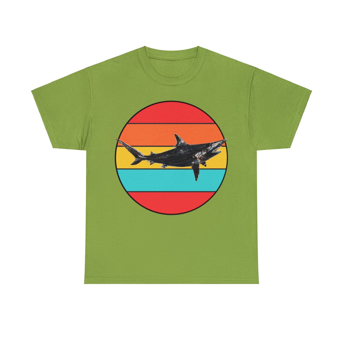 Black Tip Shark, Cool Shark, Aggressive Shark, Shark Bite Heavy Cotton Tee