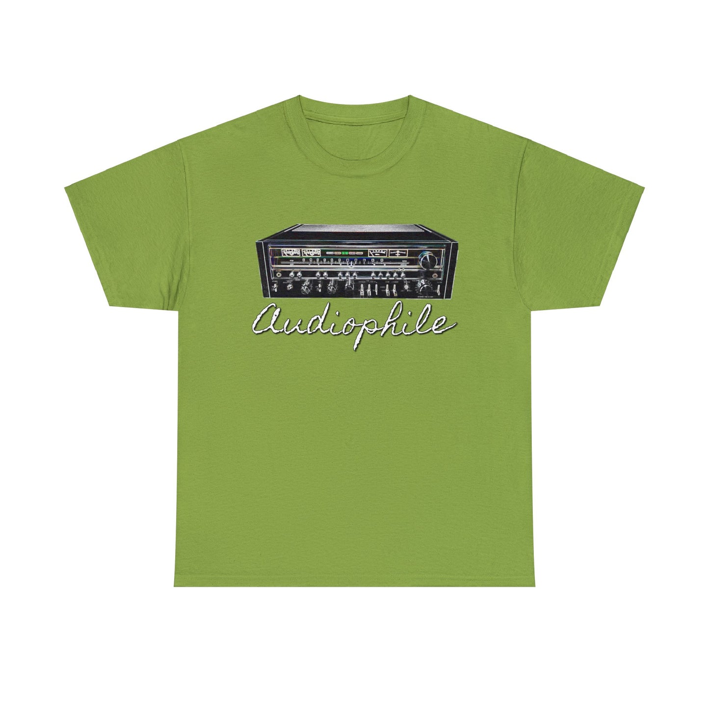 Vintage Stereo Receiver, Audiophile, Retro Stereo, High Fidelity Heavy Cotton Tee