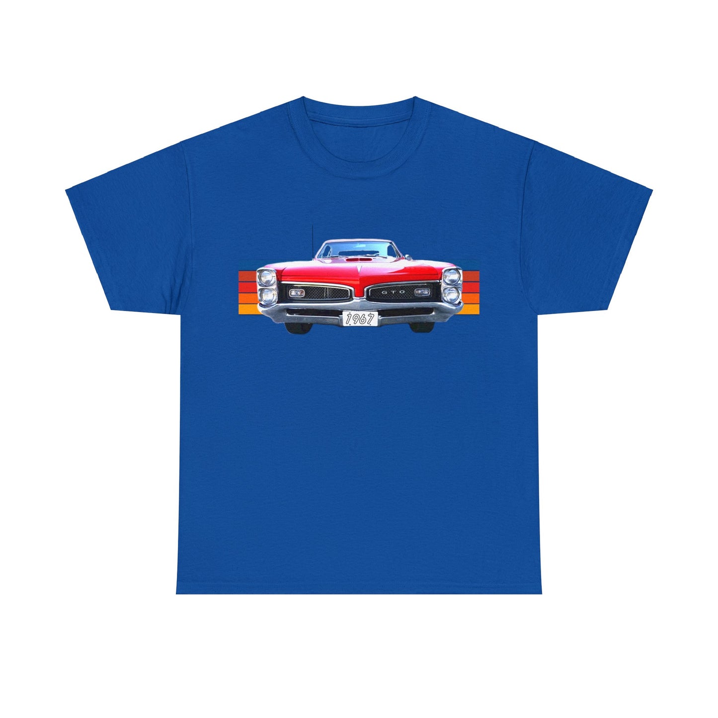 GTO American Muscle Car Pontiac, Vintage Car Made in the USA Heavy Cotton Tee