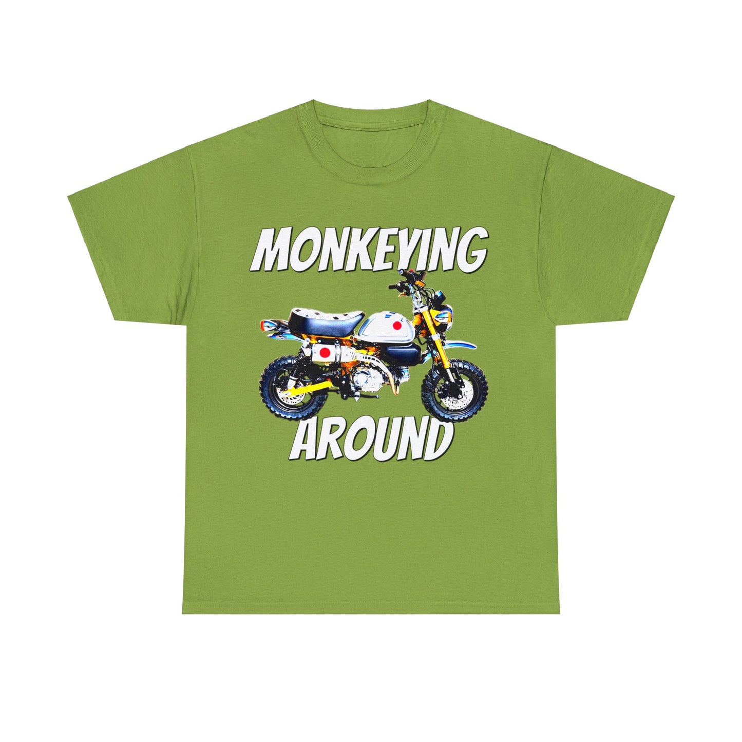 125Z Monkey Motorcycle, Mini Bike, Motocross, Off Road Heavy Cotton Tee