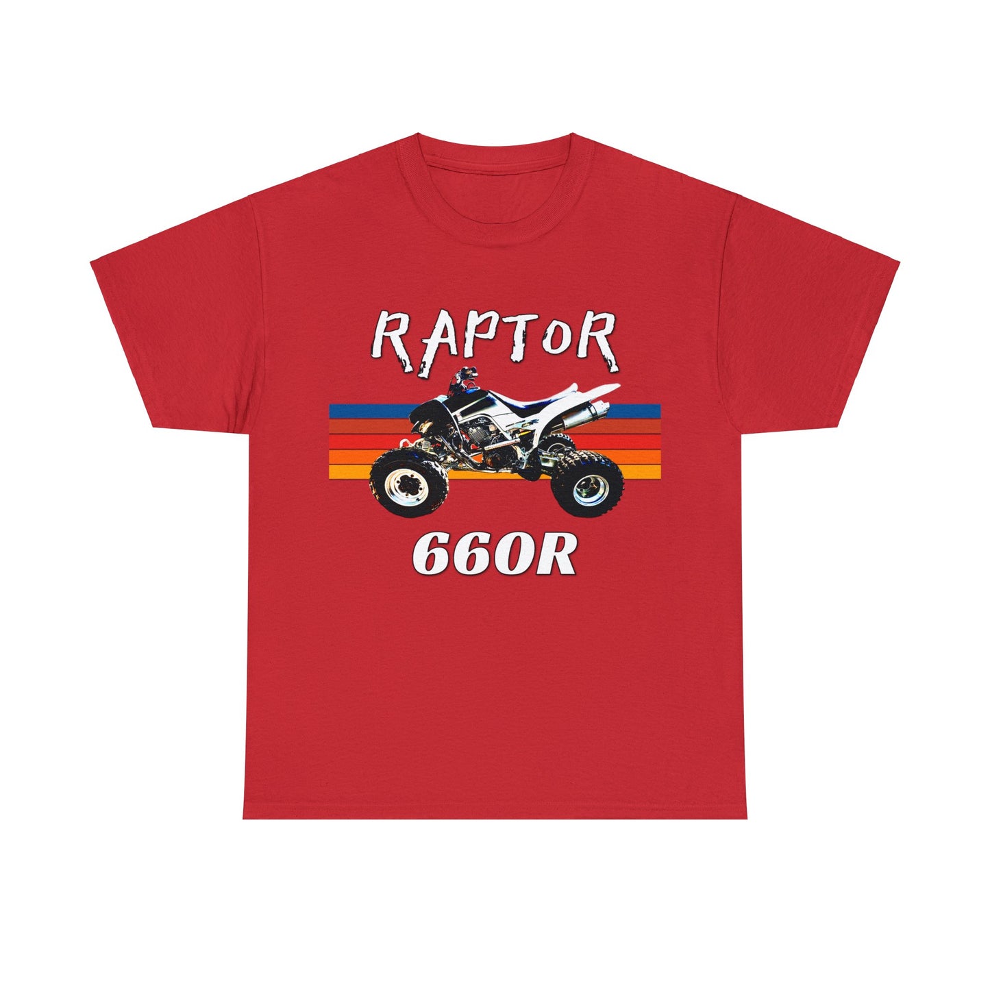 Raptor 660R Quad Bike ATC ATV 4 wheeler Off Road Heavy Cotton Tee