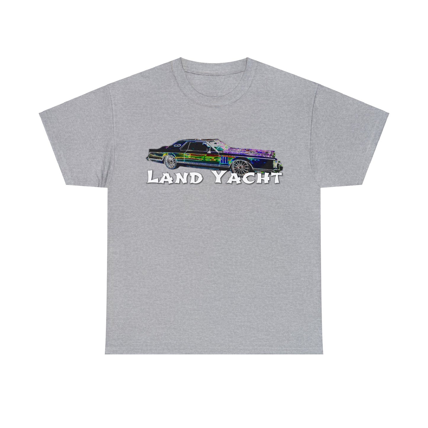 Land Yacht, Mark 5, Mark V, Vintage Car, Antique Automobile, American Car Heavy Cotton Tee