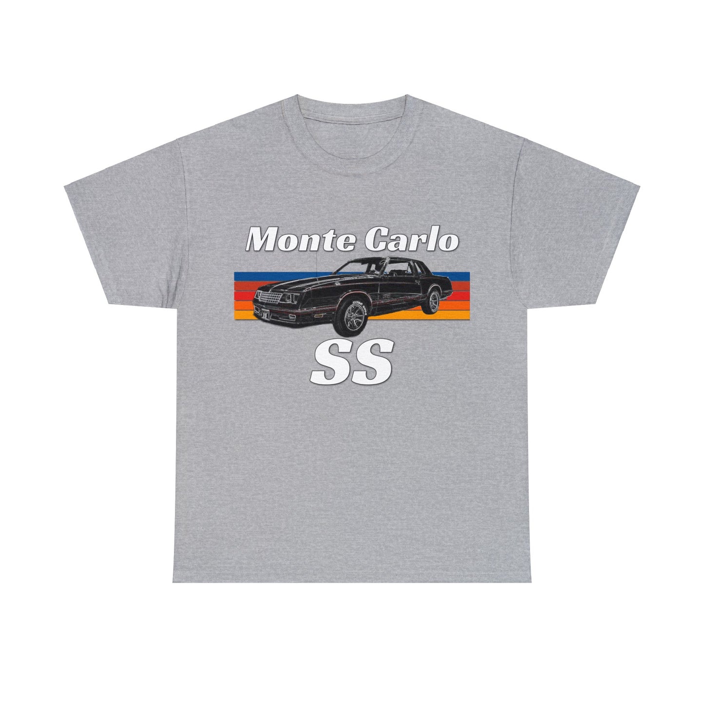 Monte Carlo SS Muscle Car, Vintage American Muscle Car Heavy Cotton Tee