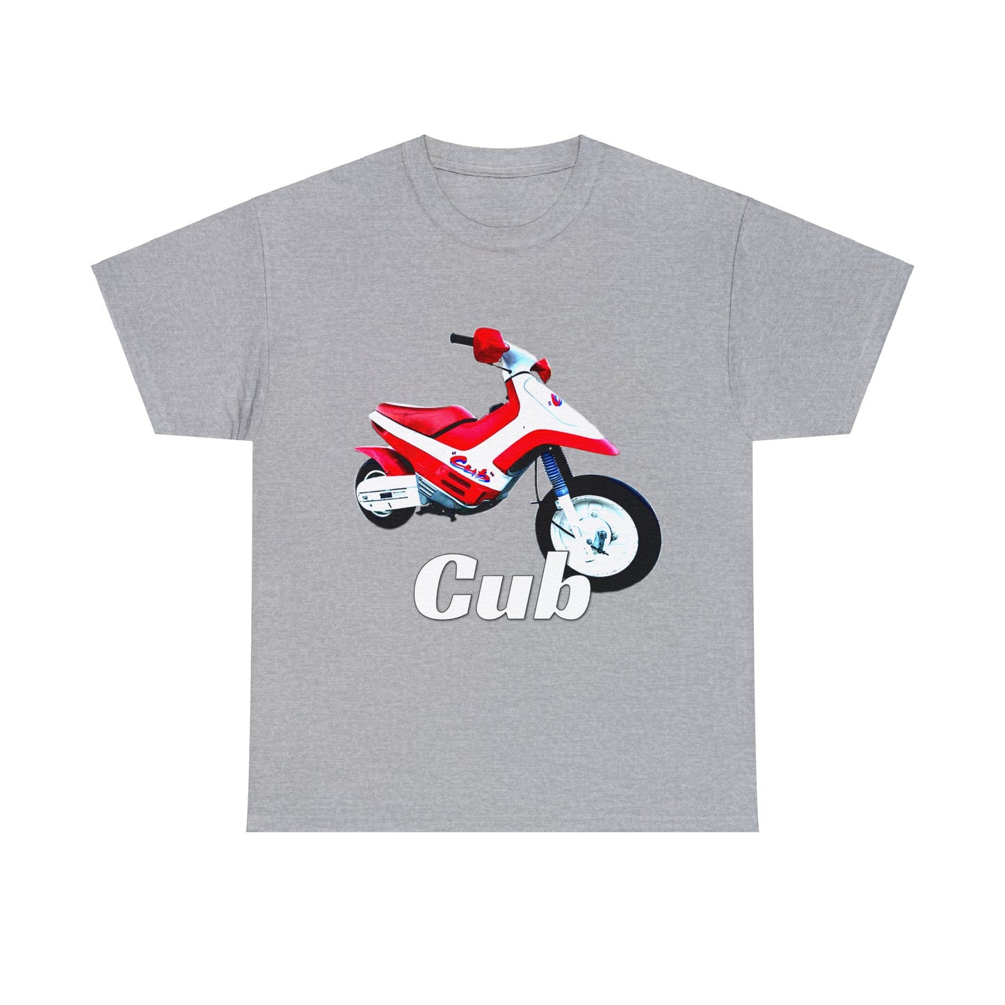 Vintage Cub Motorcycle, Cub Mini Bike, Retro Cub Motocross Bike Heavy Cotton Tee