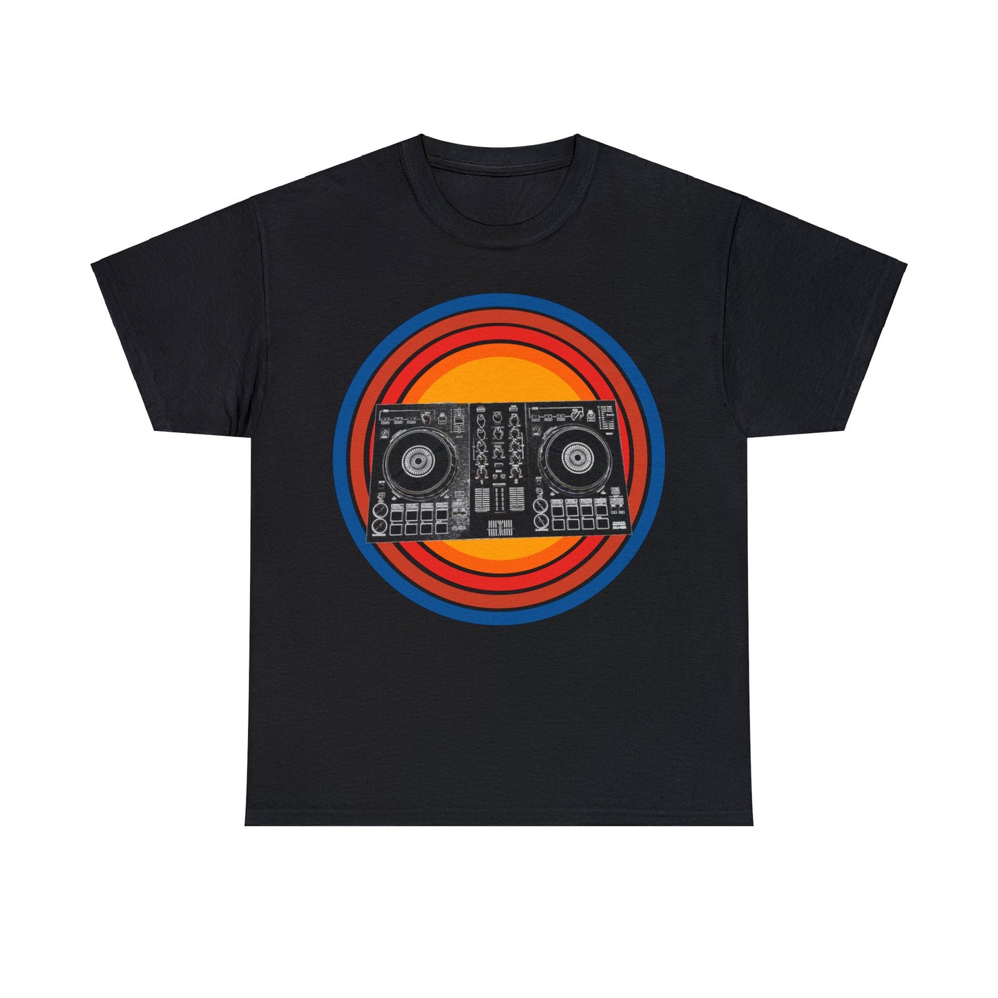 DJ Controller, Disc Jockey, DJ Scratch, Turntable Heavy Cotton Tee