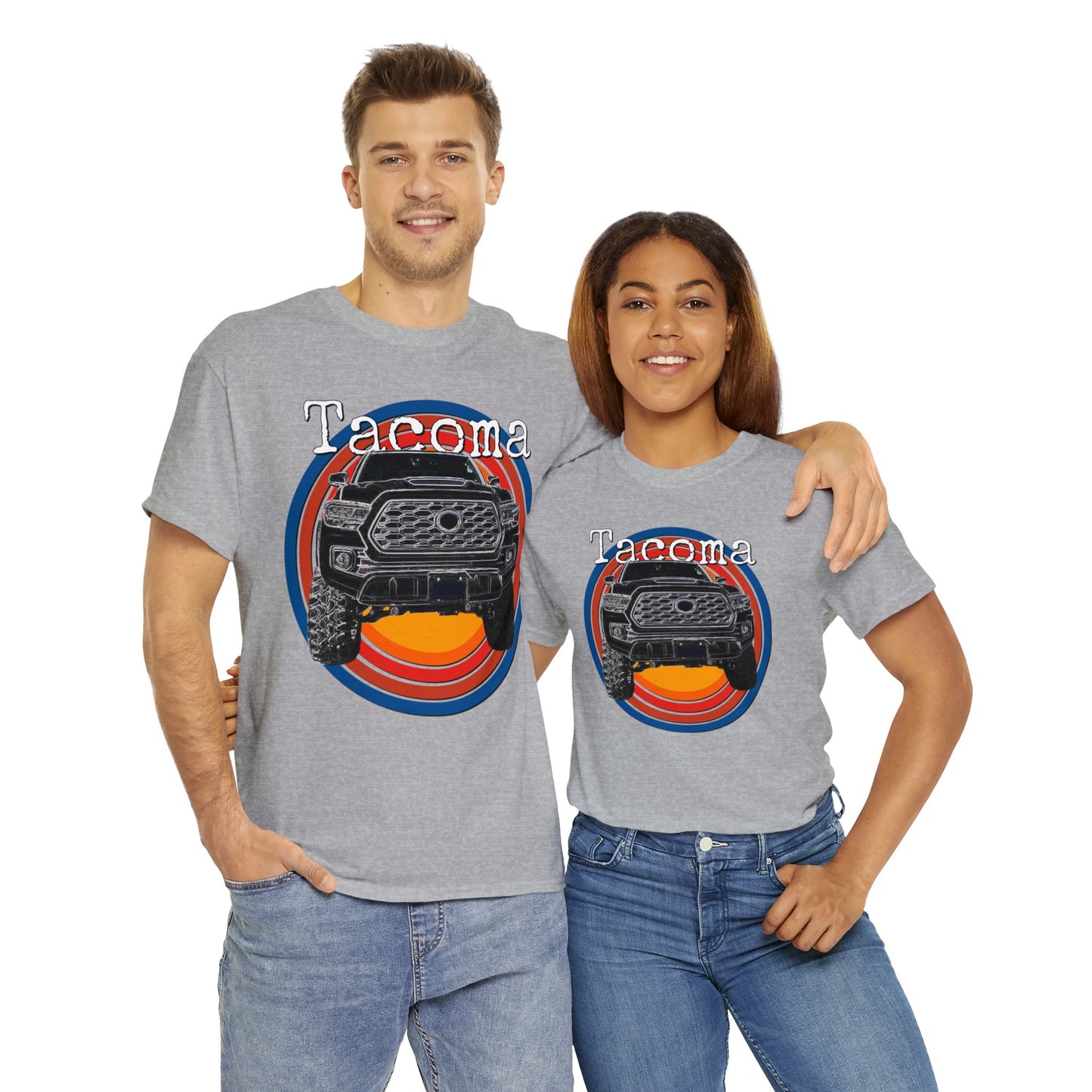 Tacoma 4x4 Pick Up Truck,  Off Road Pickup Truck Heavy Cotton Tee