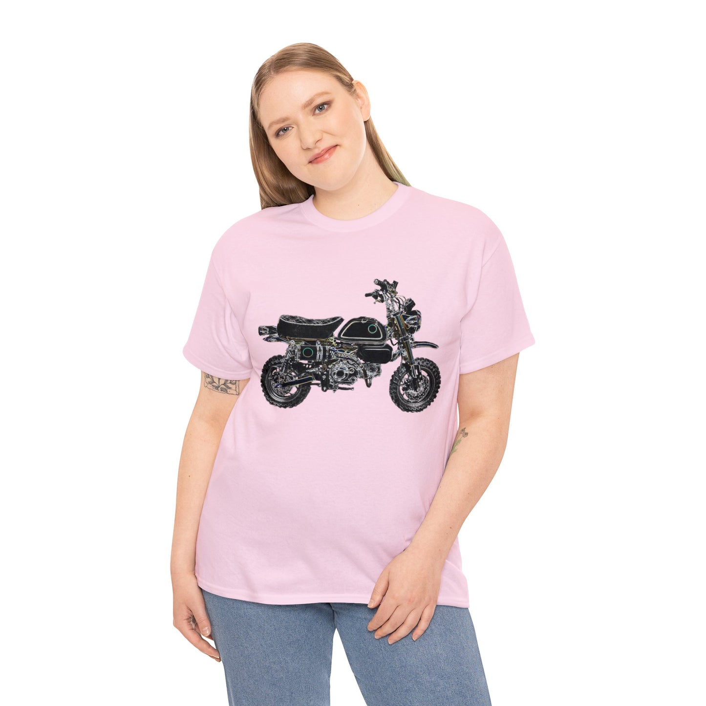 125Z Monkey Motorcycle, Mini Bike, Motocross, Off Road Heavy Cotton Tee