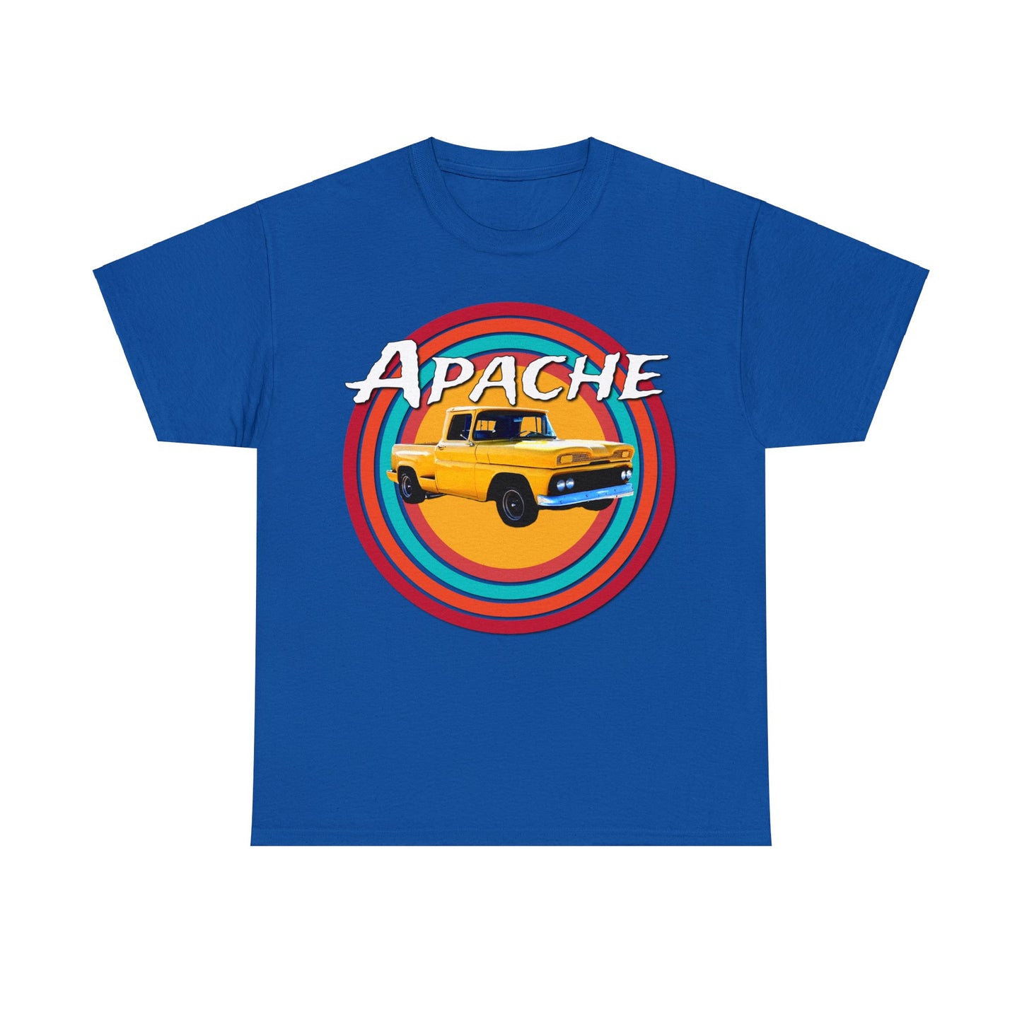 Apache C 10 Pickup Truck, 1960's Pickup Truck, Cool Vintage Pickup Truck Heavy Cotton Tee