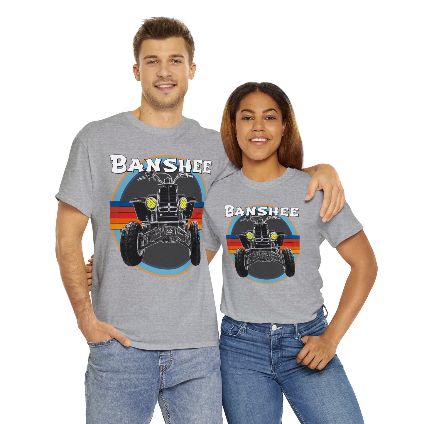 Banshee Quad ATV, Banshee Four Wheeler, Quad Bike Heavy Cotton Tee