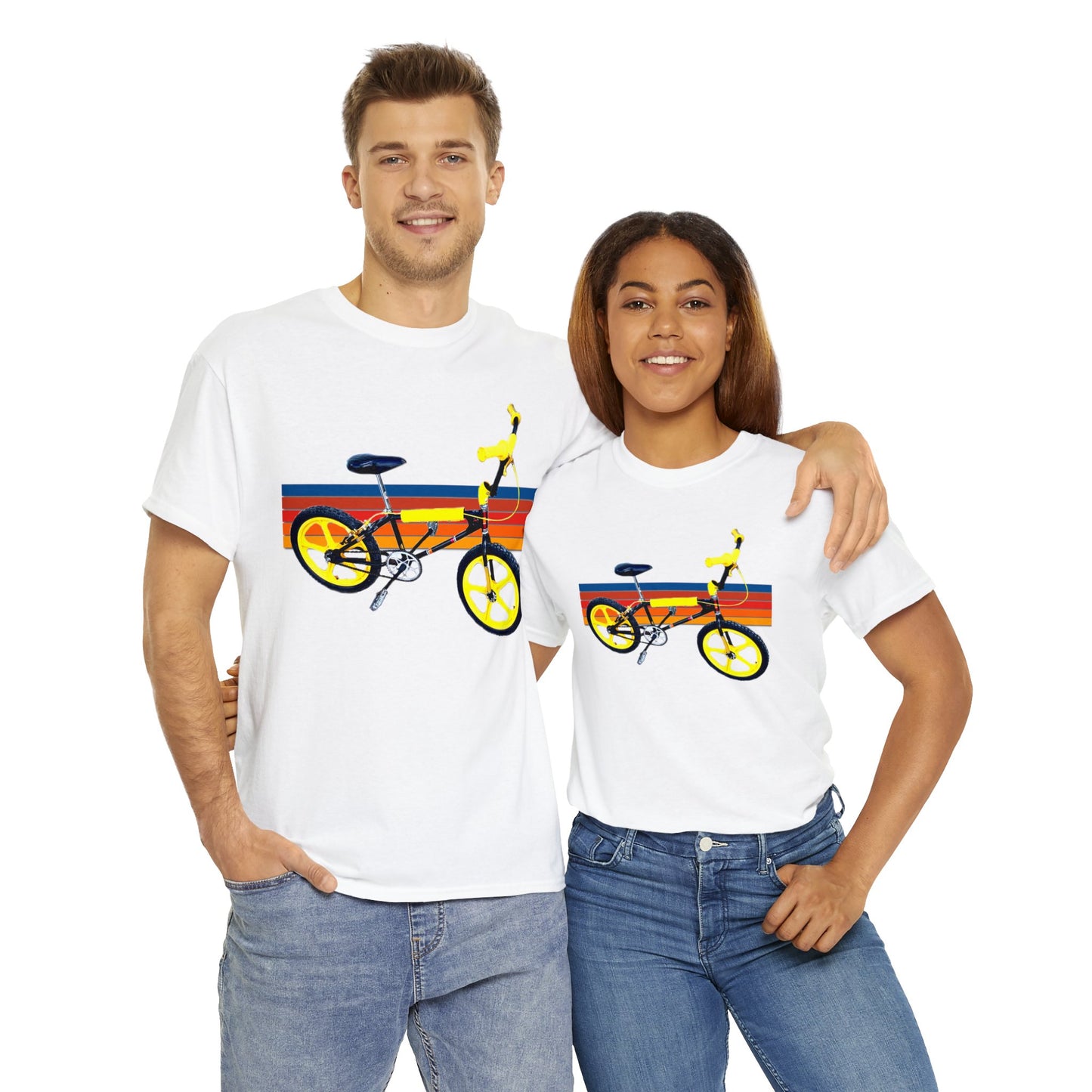 BMX, Old School Bike, Vintage BMX Bike, Retro Dirt Bicycle, 1980's Heavy Cotton Tee