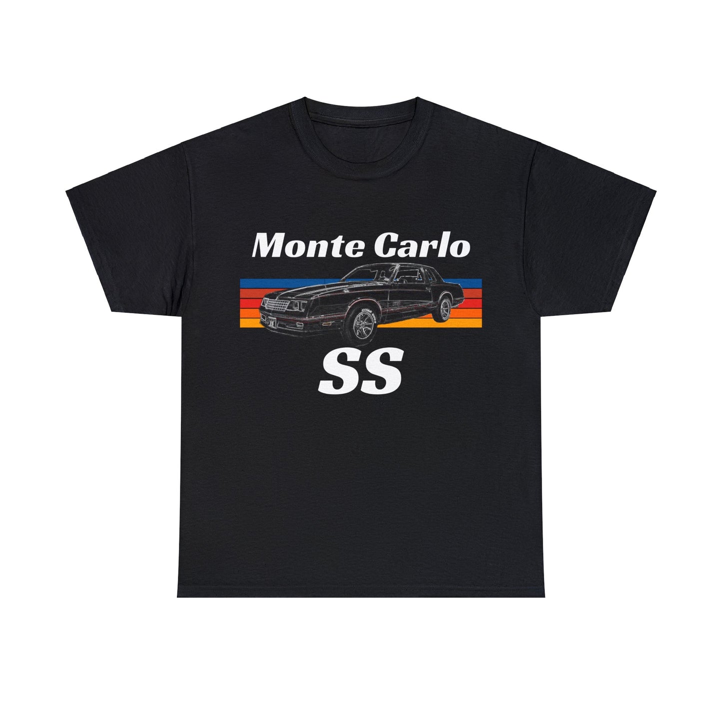 Monte Carlo SS Muscle Car, Vintage American Muscle Car Heavy Cotton Tee