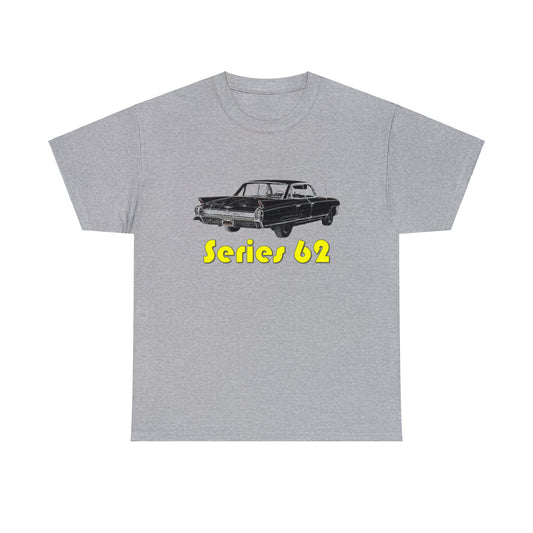 Series 62, Caddy, Vintage Car, Antique American Automobile, Retro Car Heavy Cotton Tee