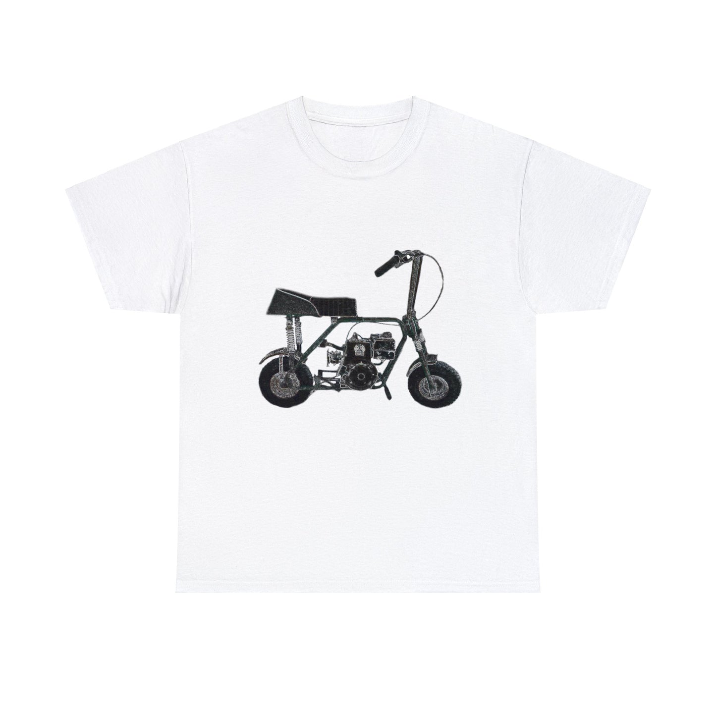 Mini Bike, Scooter, Vintage, Retro, Motorcycle, Moped Heavy Cotton Tee