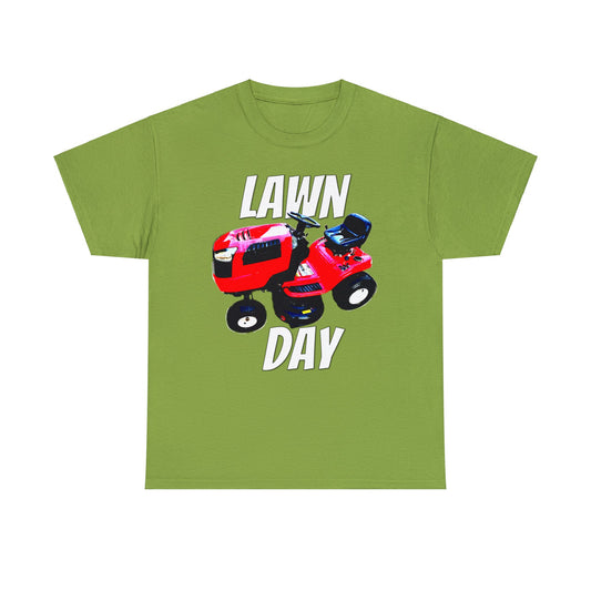 Vintage Riding Lawn Mower, Lawn Mowing Tractor, Ride On Mower Heavy Cotton Tee