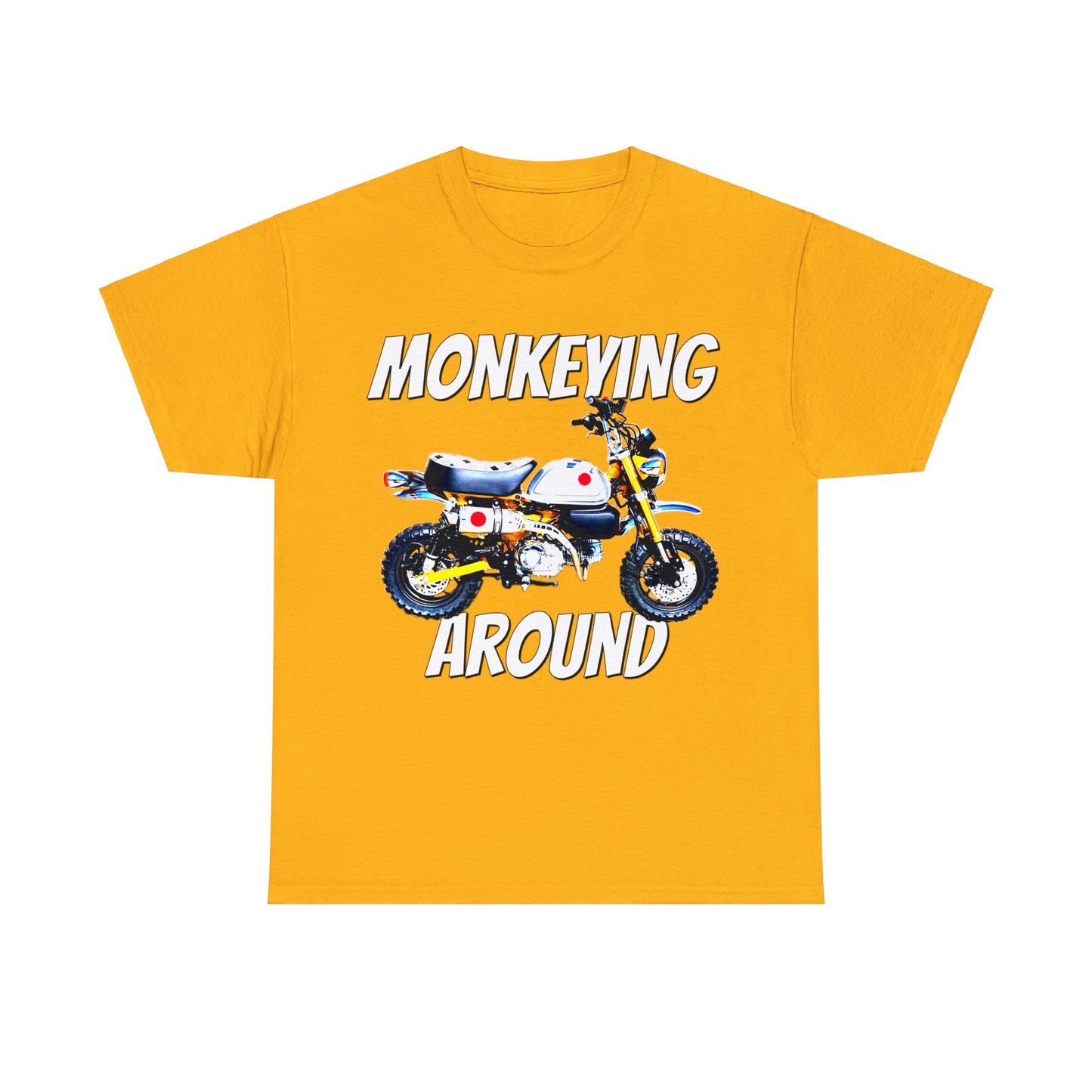 125Z Monkey Motorcycle, Mini Bike, Motocross, Off Road Heavy Cotton Tee