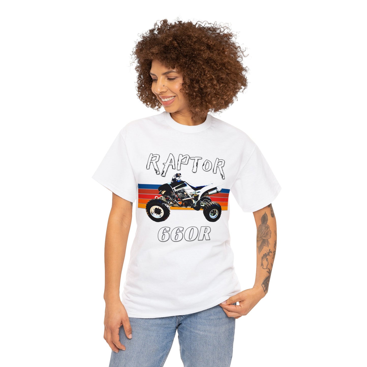 Raptor 660R Quad Bike ATC ATV 4 wheeler Off Road Heavy Cotton Tee