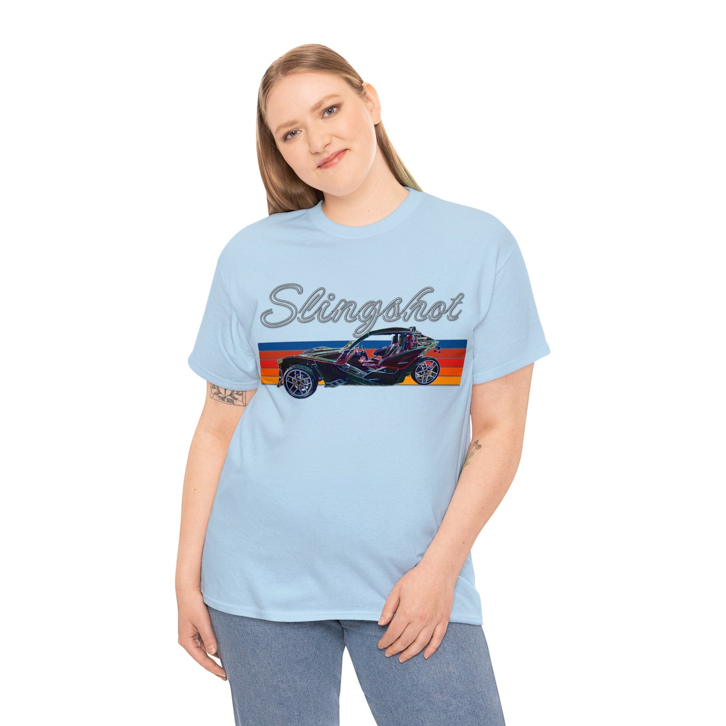 Sling Shot Three Wheel Car, Slingshot Convertible Heavy Cotton Tee