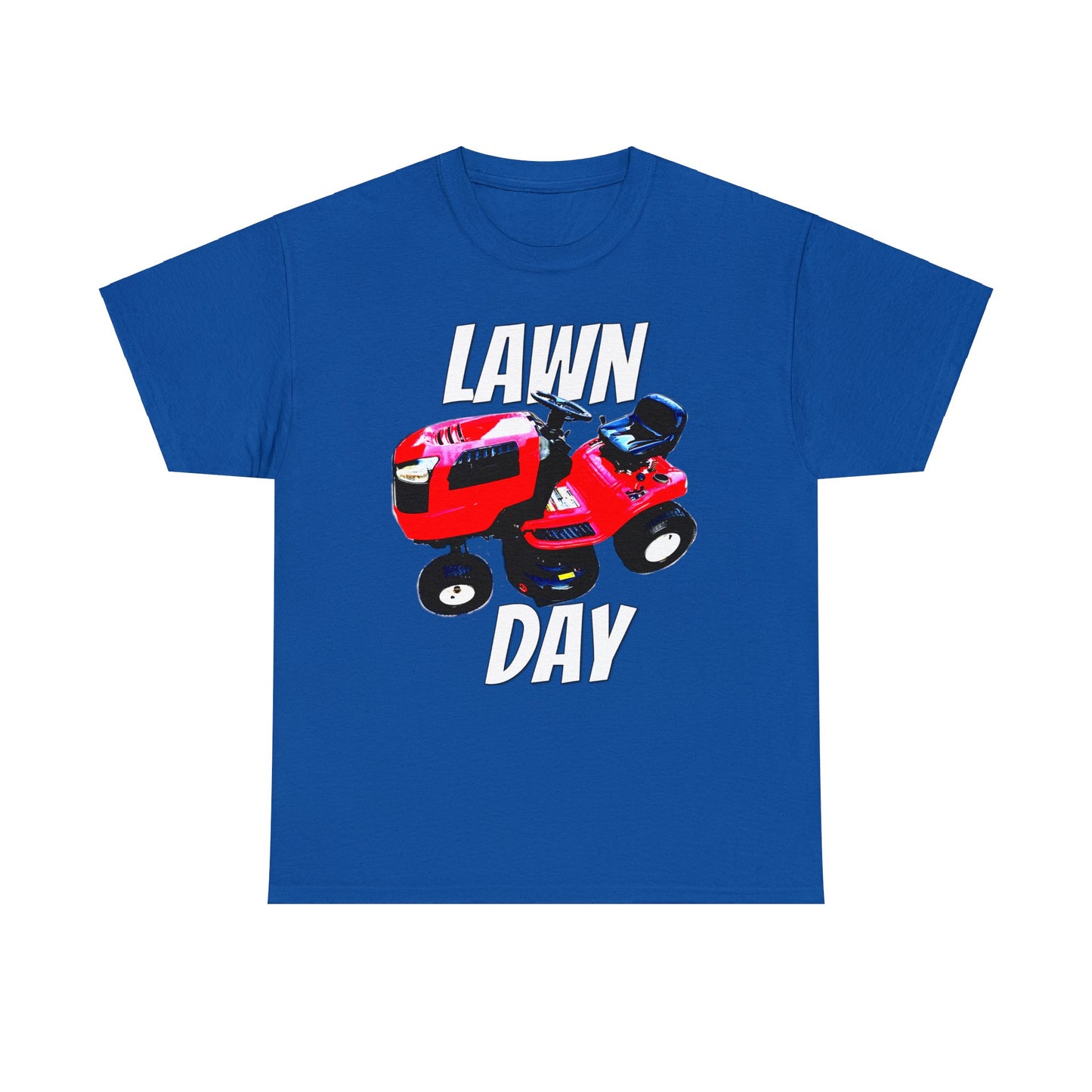 Vintage Riding Lawn Mower, Lawn Mowing Tractor, Ride On Mower Heavy Cotton Tee