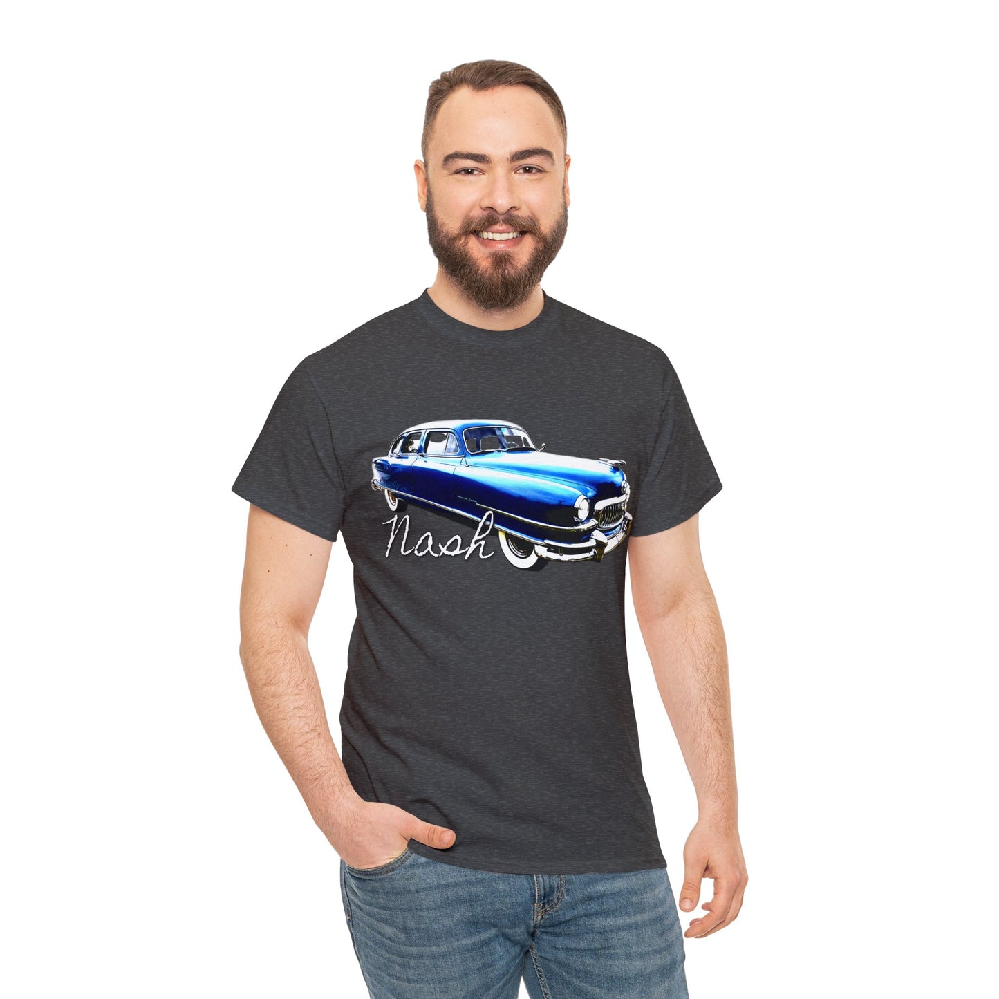 Nash Car, Vintage Car, Retro American Car, Mercury Heavy Cotton Tee