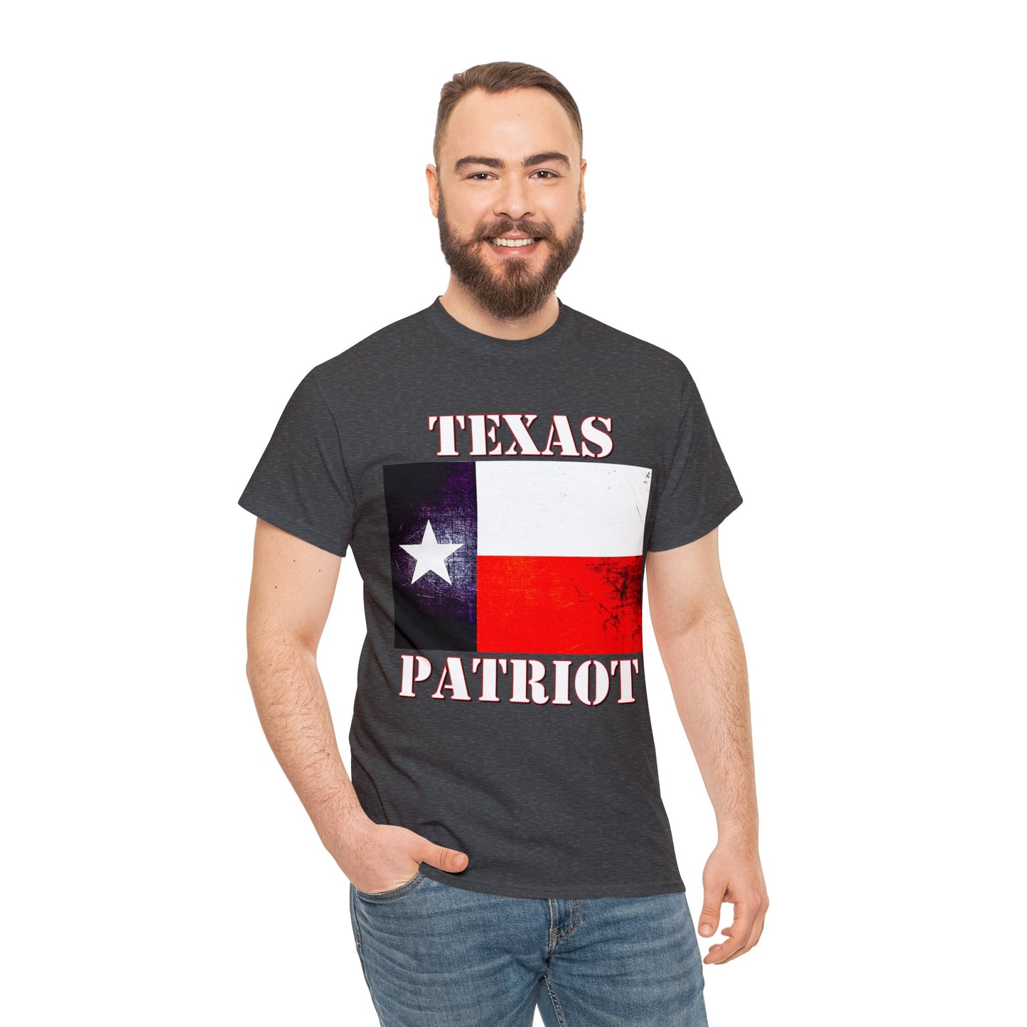 Texas Patriot Texas Pride Texan Heavy Cotton Tee