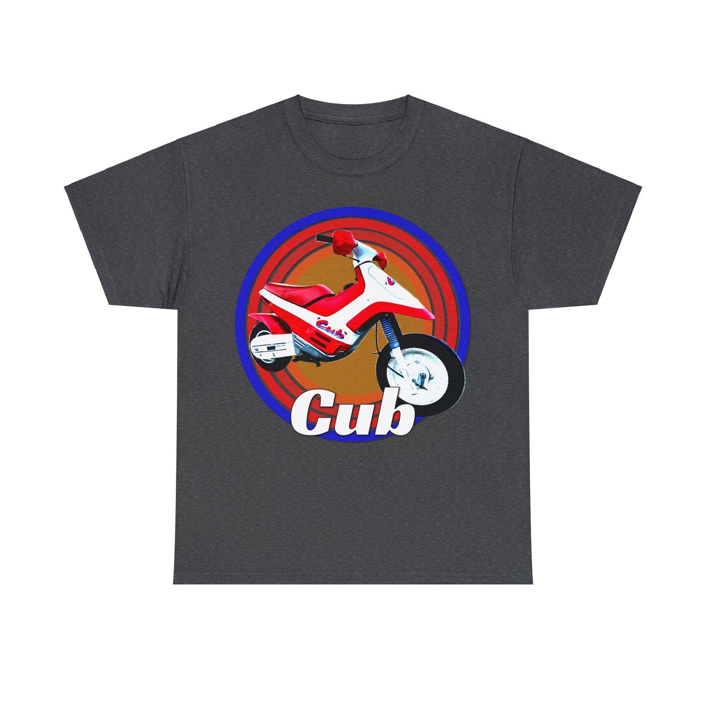 Vintage Cub Motorcycle, Cub Mini Bike, Retro Cub Motocross Bike Heavy Cotton Tee