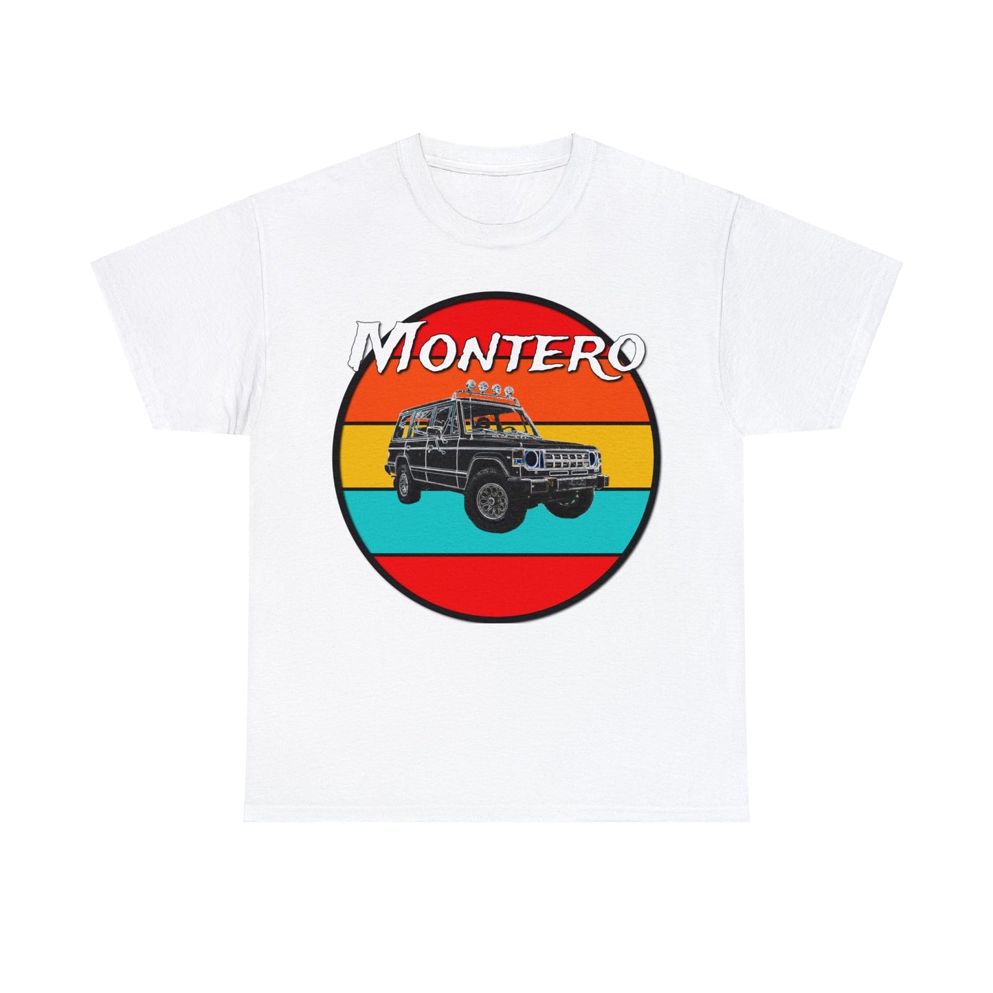 Montero 4x4 Off Road Truck, Vintage Retro Montero Heavy Cotton Tee