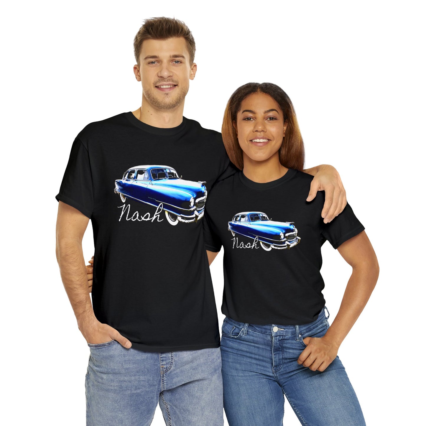 Nash Car, Vintage Car, Retro American Car, Mercury Heavy Cotton Tee