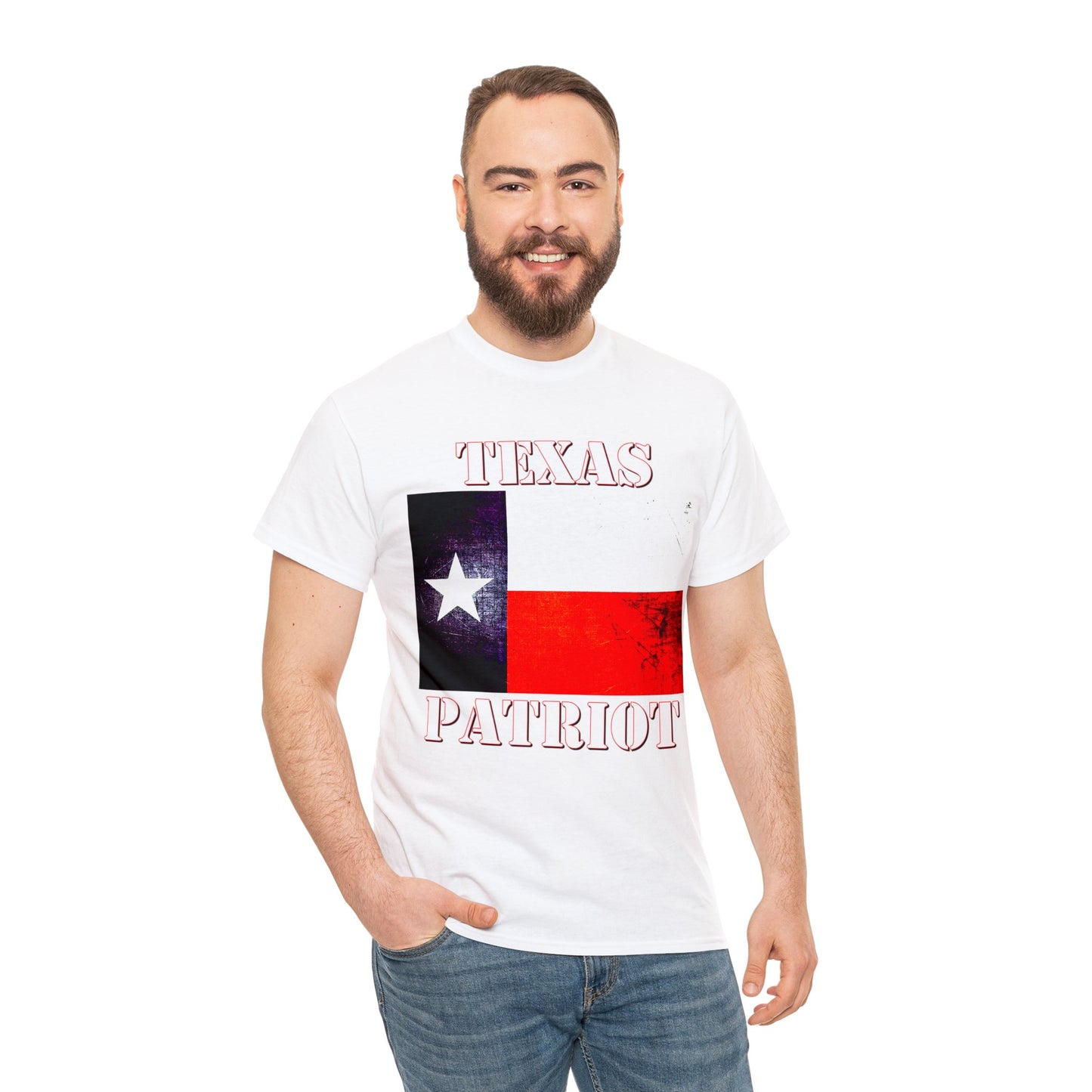 Texas Patriot Texas Pride Texan Heavy Cotton Tee