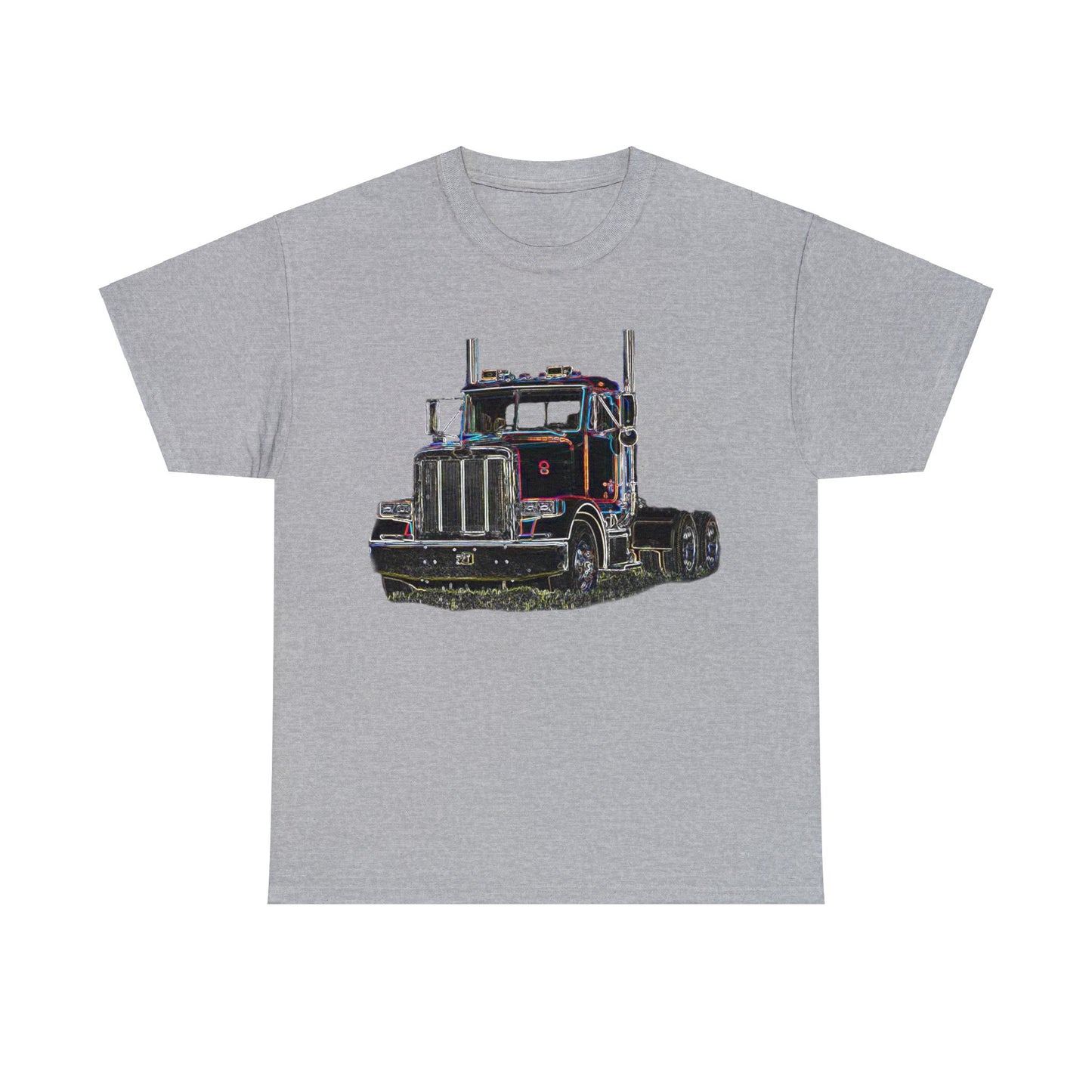 Pete Truck, Bobtail Truck, Trucker Gift, 18 Wheeler Heavy Cotton Tee