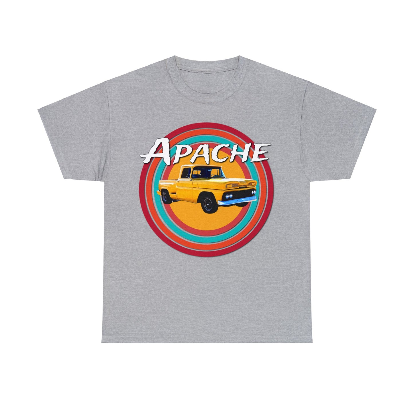 Apache C 10 Pickup Truck, 1960's Pickup Truck, Cool Vintage Pickup Truck Heavy Cotton Tee