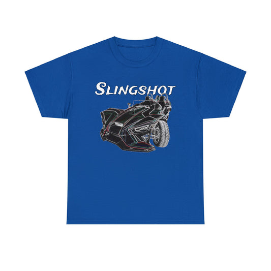 Sling Shot Three Wheel Car, Slingshot Convertible Heavy Cotton Tee