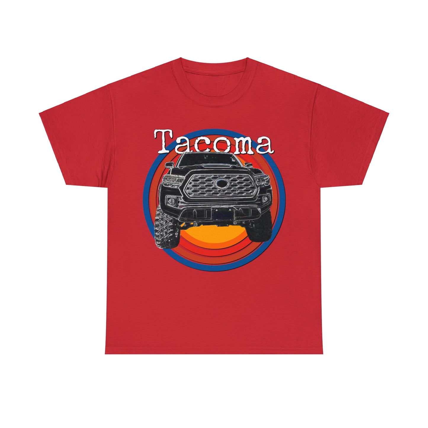 Tacoma 4x4 Pick Up Truck,  Off Road Pickup Truck Heavy Cotton Tee