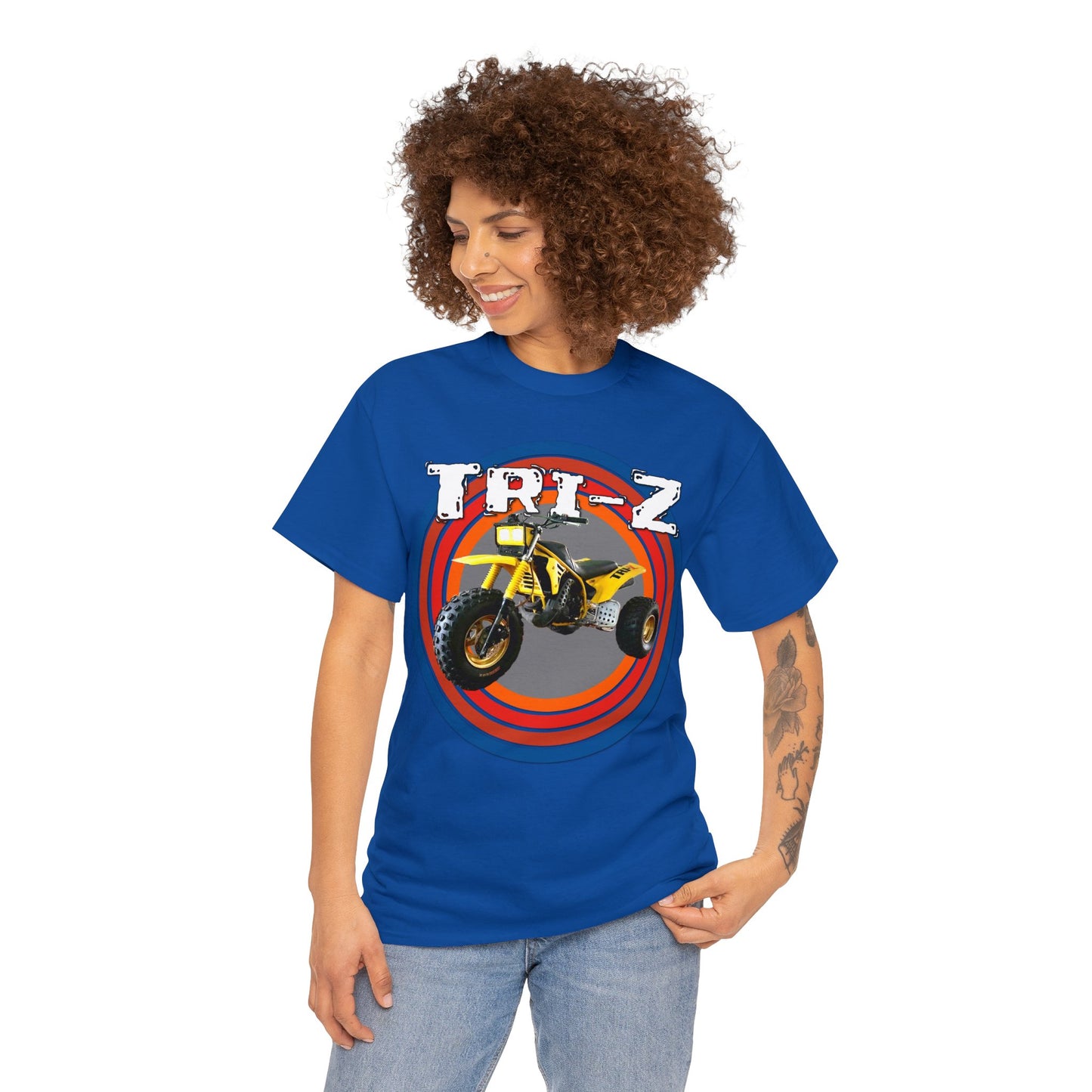 Tri Z Vintage Three Wheeler 3 Wheeler ATC ATV Heavy Cotton Tee