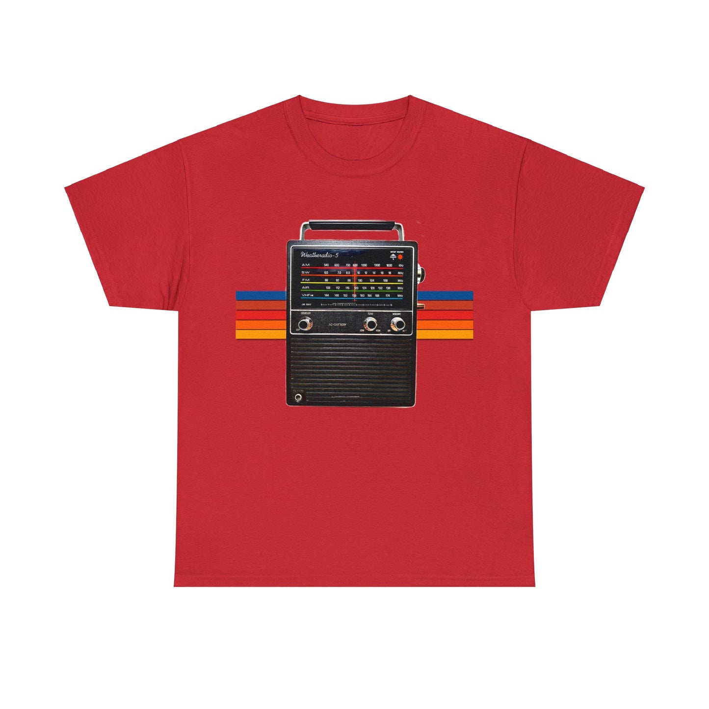 Vintage Retro 1970s AM FM Shortwave Radio Heavy Cotton Tee