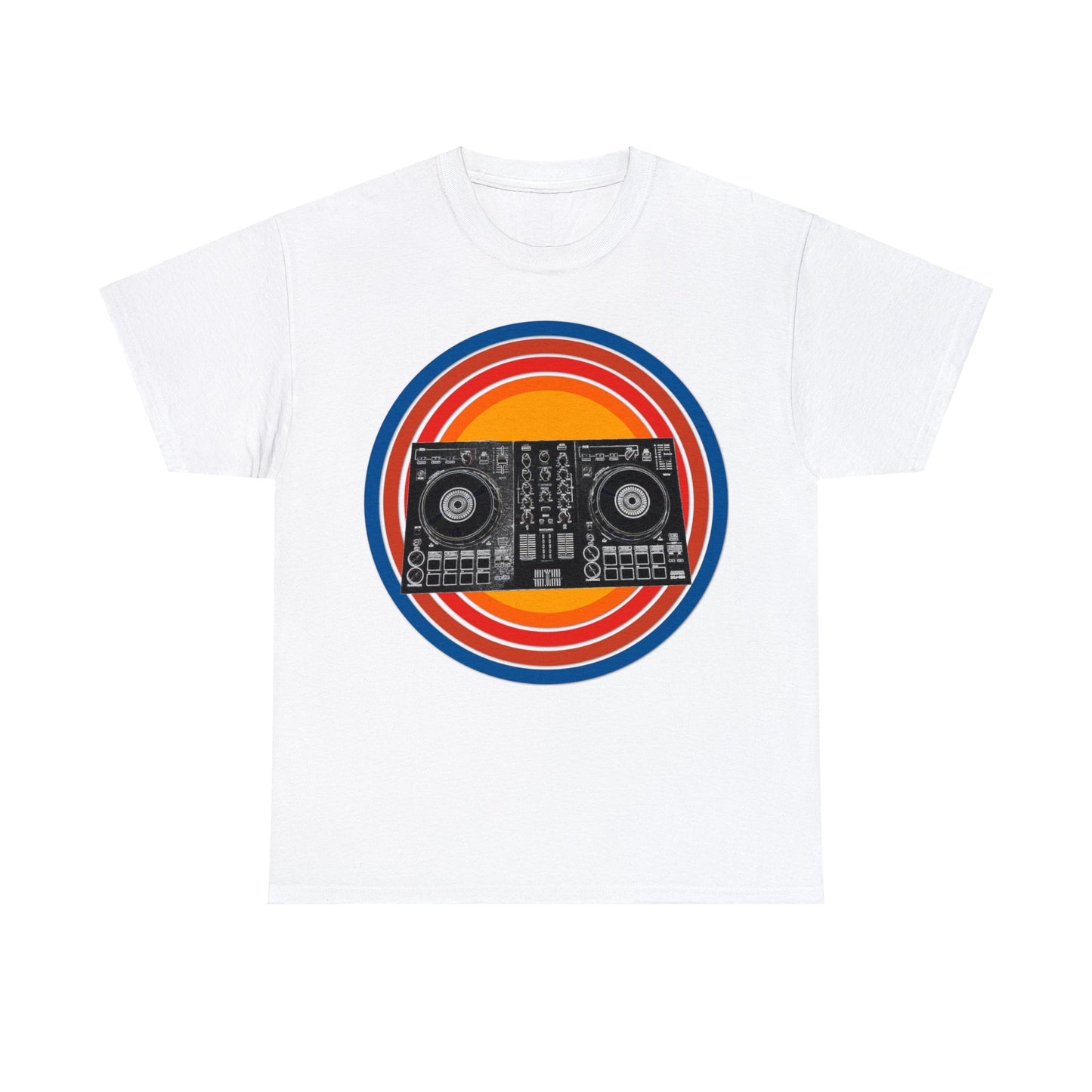 DJ Controller, Disc Jockey, DJ Scratch, Turntable Heavy Cotton Tee