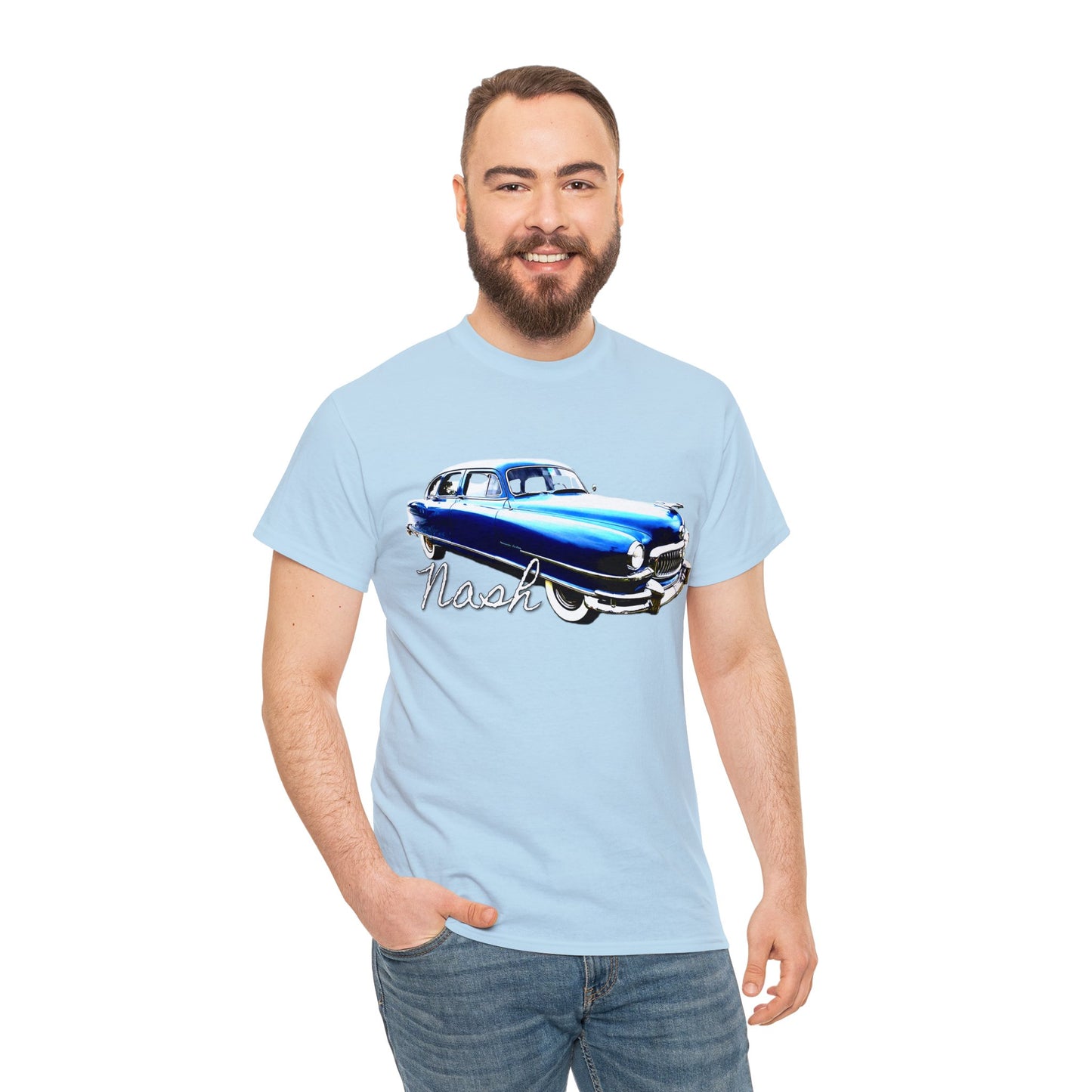 Nash Car, Vintage Car, Retro American Car, Mercury Heavy Cotton Tee