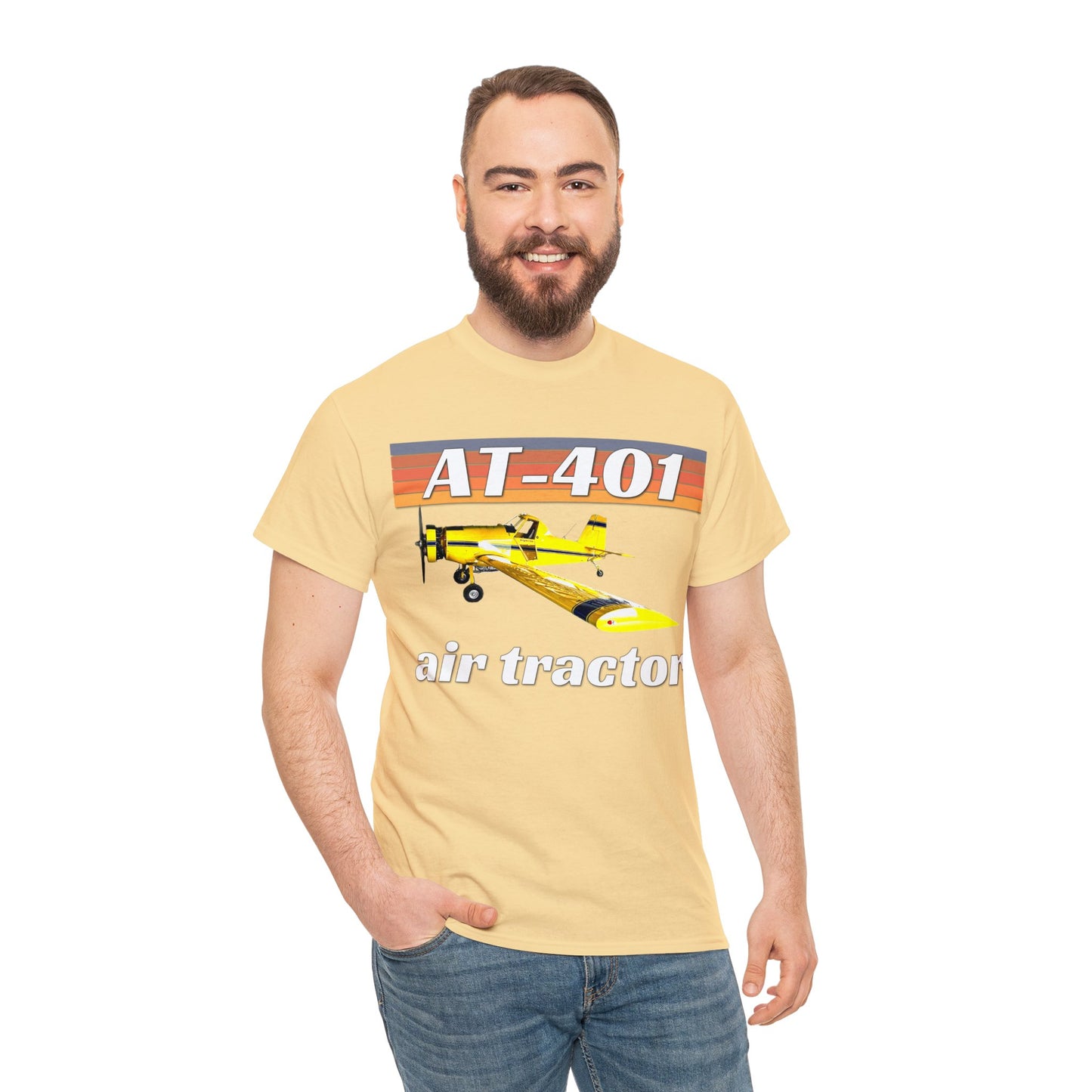 AT 401 Crop Duster Plane, Air Tractor Airplane, Farming Airplane Heavy Cotton Tee