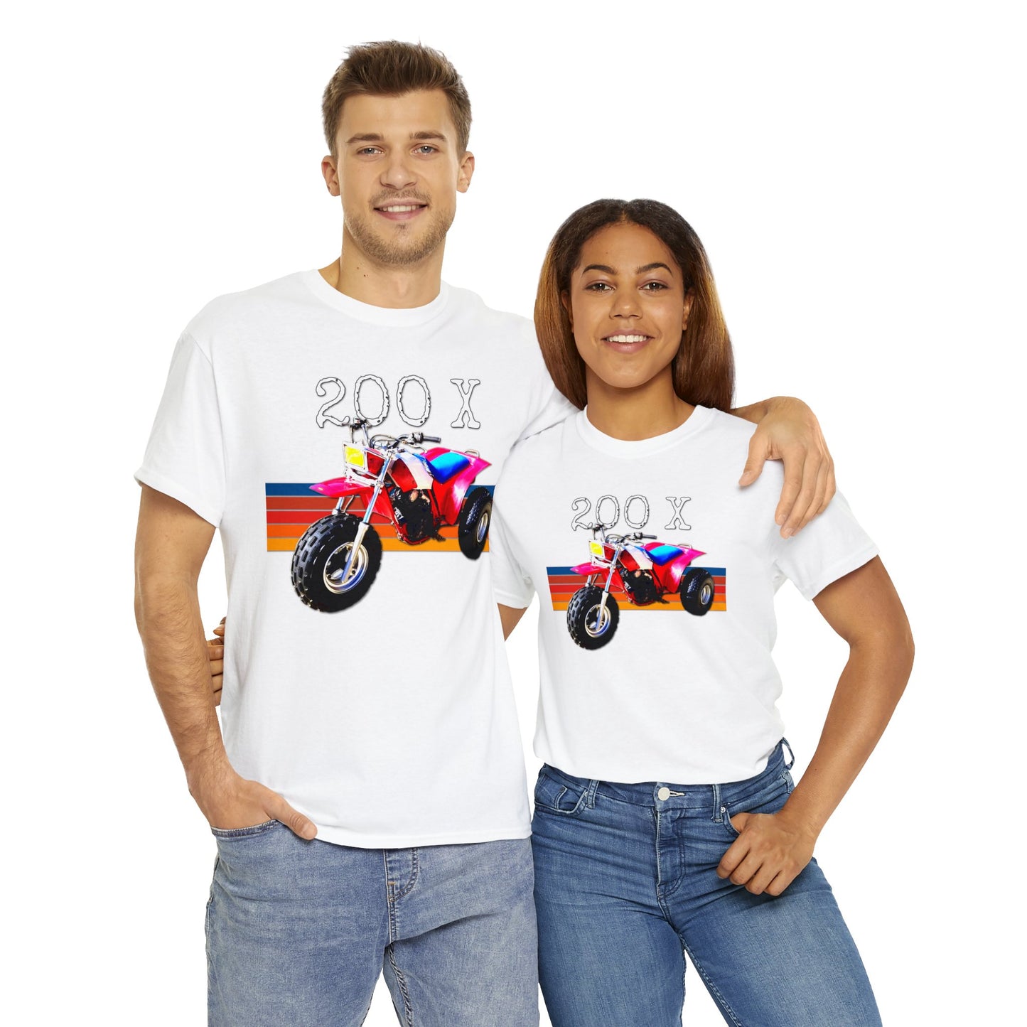 1985 Vintage Retro Three Wheeler ATV ATC 200x Heavy Cotton Tee