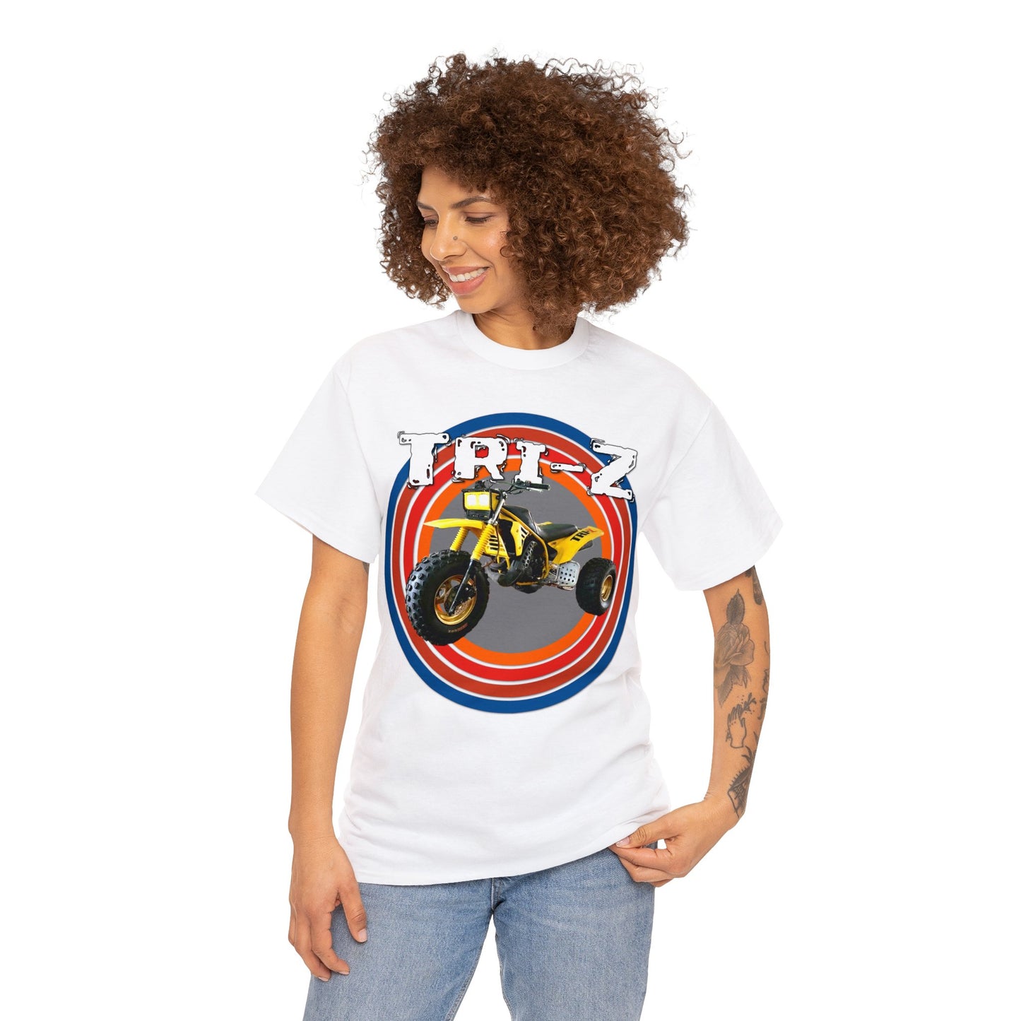 Tri Z Vintage Three Wheeler 3 Wheeler ATC ATV Heavy Cotton Tee